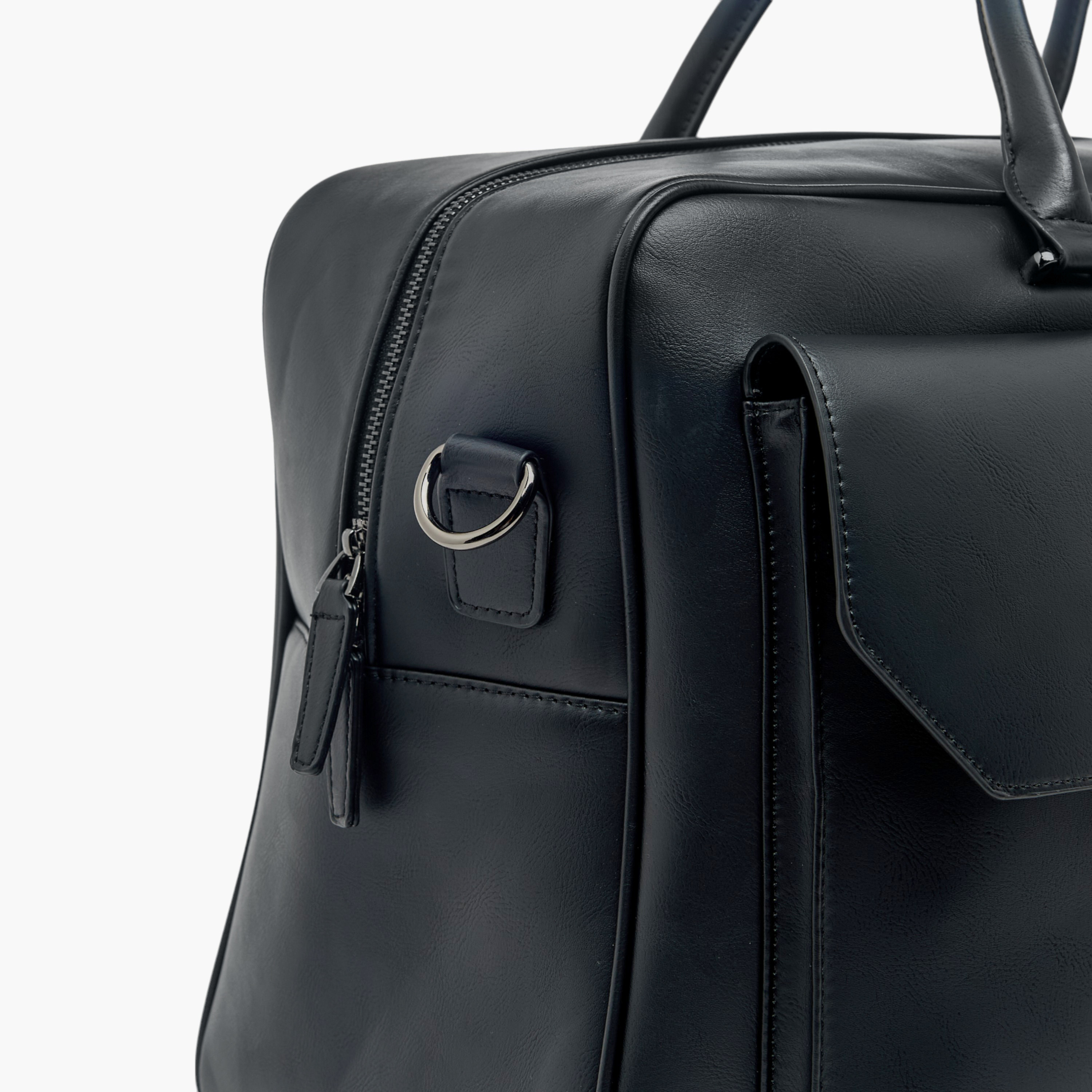 شنطة دافل سادة بحزام قابل للفصل وسحاب إغلاق من دوتشيني-travel-luggagesandbags-dufflebags-image-13