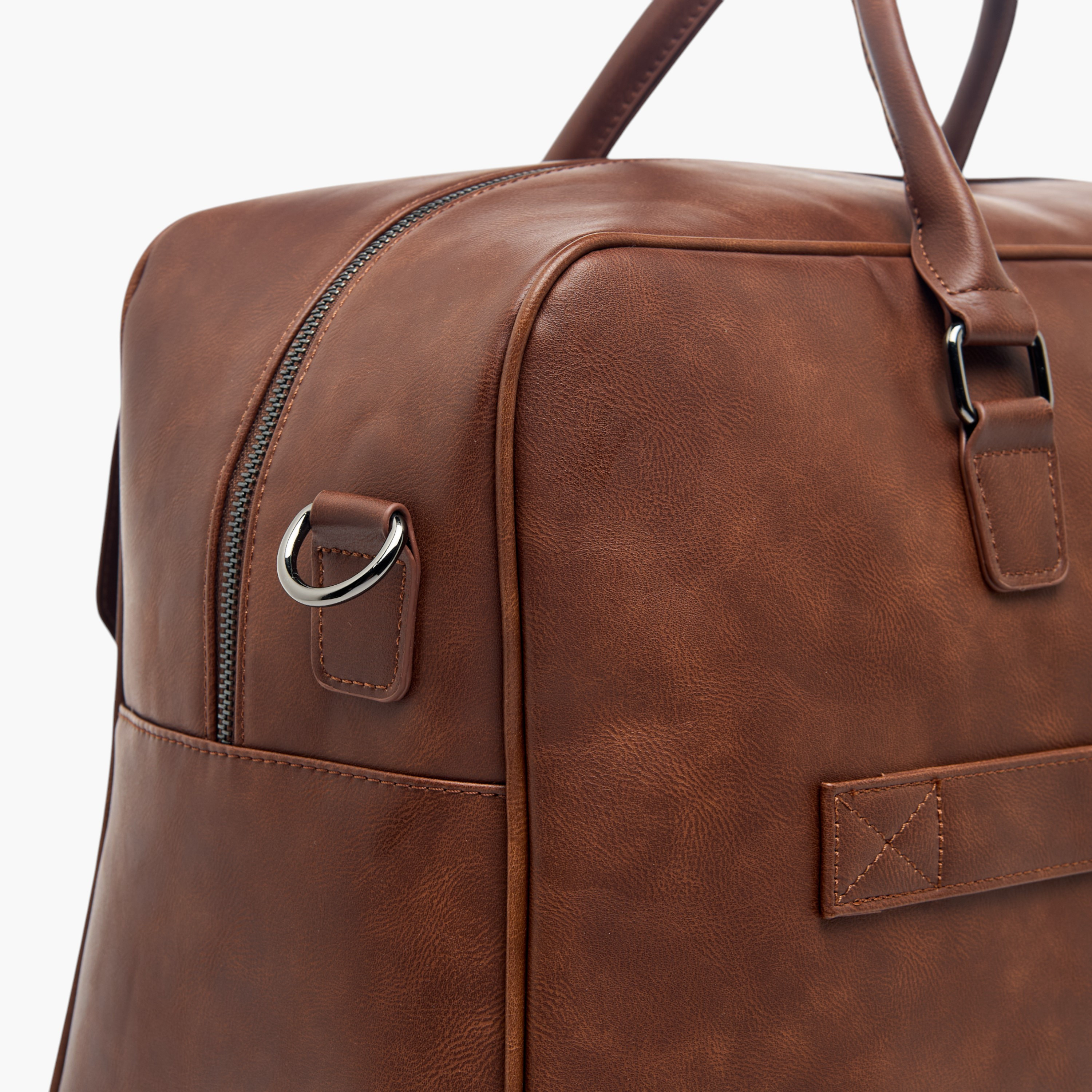 شنطة دافل سادة بحزام قابل للفصل وسحاب إغلاق من دوتشيني-travel-luggagesandbags-dufflebags-image-6