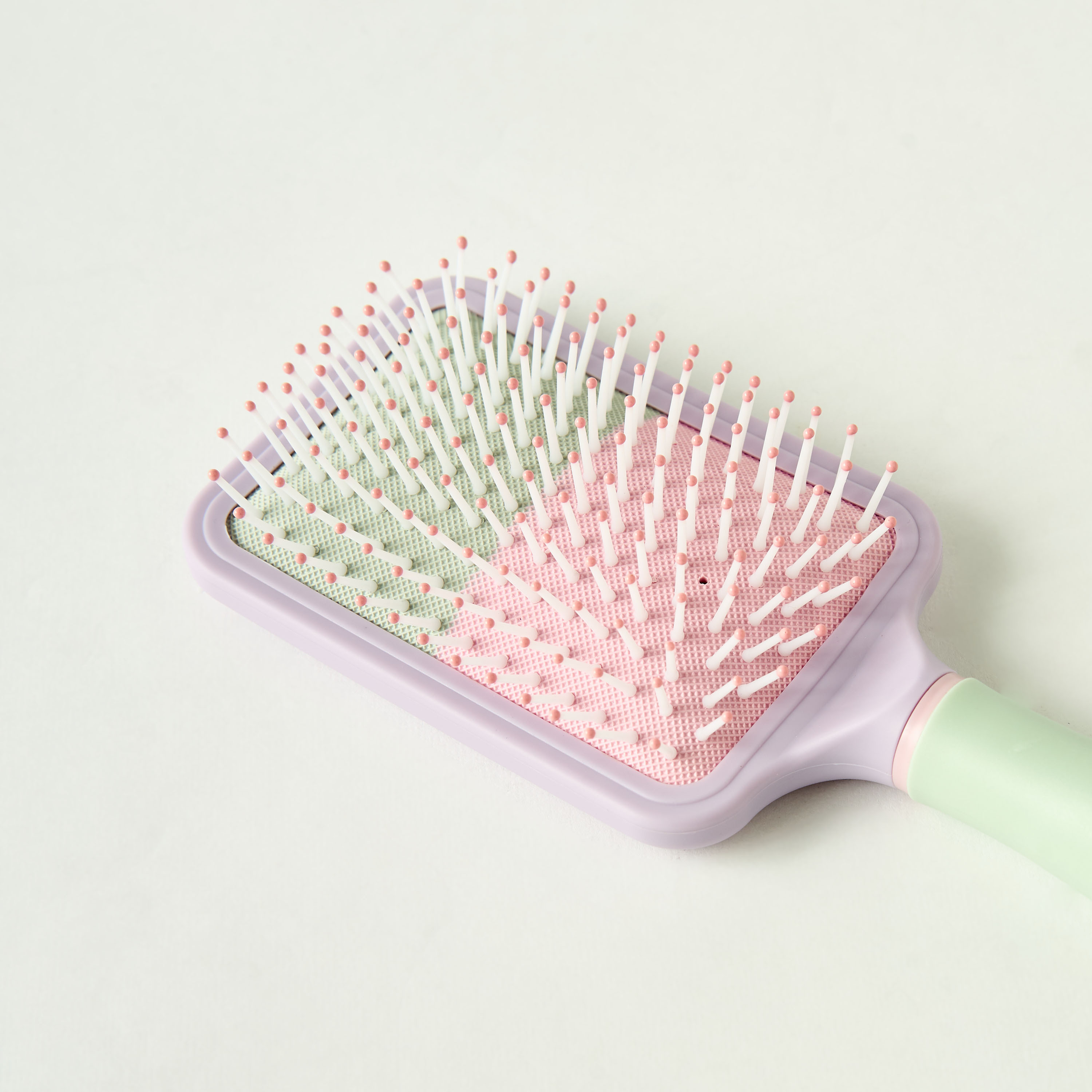 Colourblock Paddle Hairbrush-beautyandpersonalcare-hair-stylingtools-hairbrushesandcombs-image-3