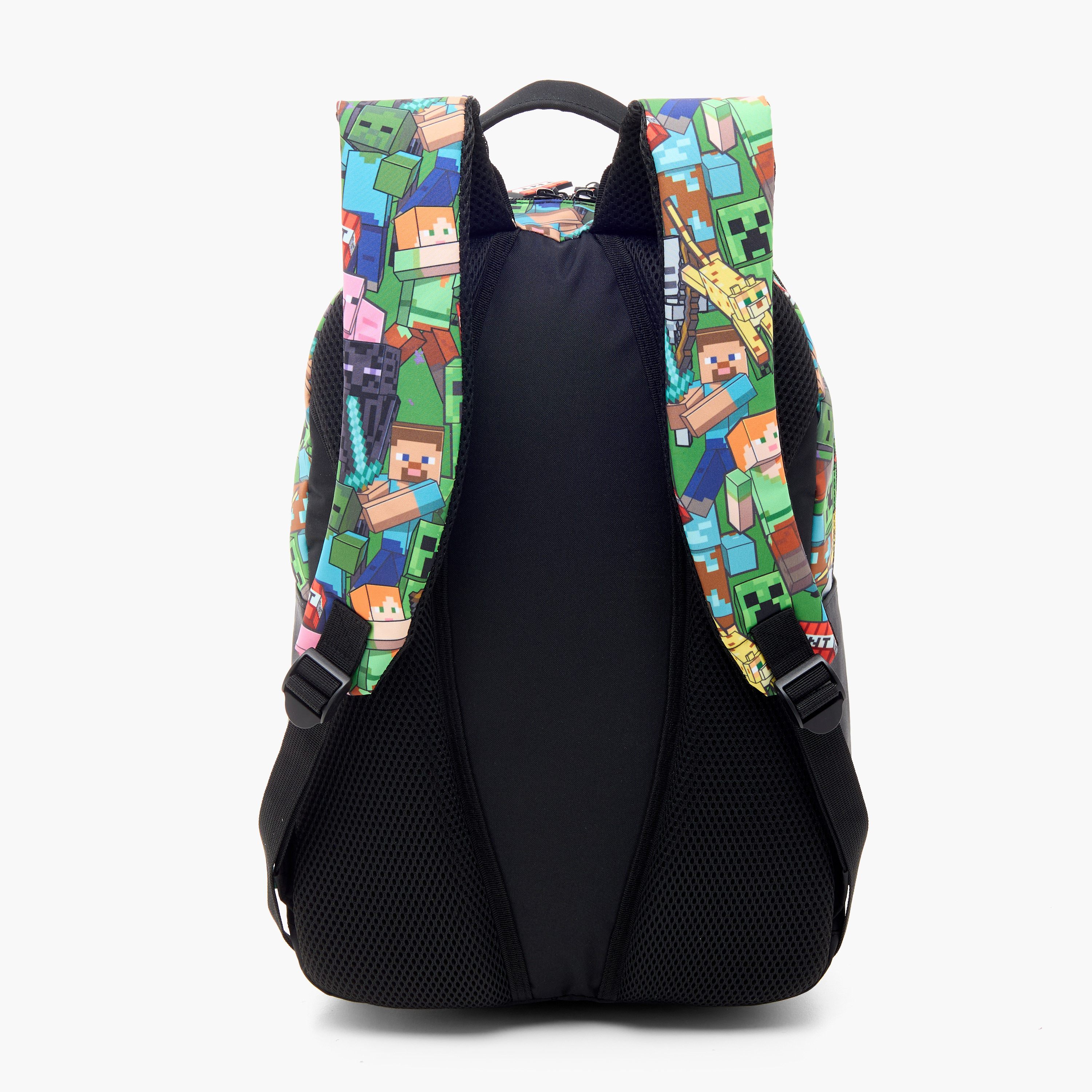 شنطة ظهر بحمالات كتف قابلة للتعديل وسحاب إغلاق وطبعات ماينكرافت - 17 بوصة-school-bagsandbackpacks-backpacks-image-5