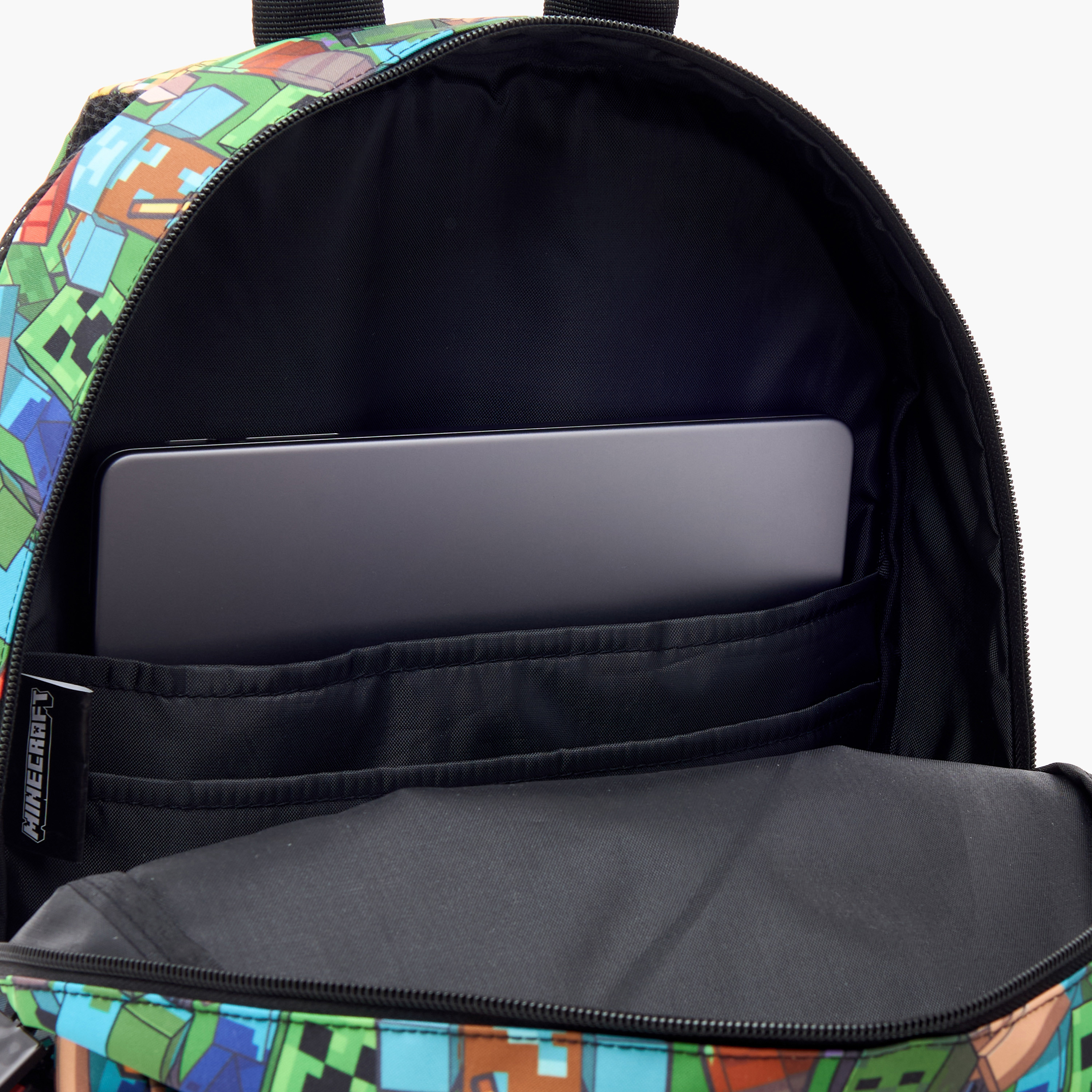 شنطة ظهر بحمالات كتف قابلة للتعديل وسحاب إغلاق وطبعات ماينكرافت - 17 بوصة-school-bagsandbackpacks-backpacks-image-9