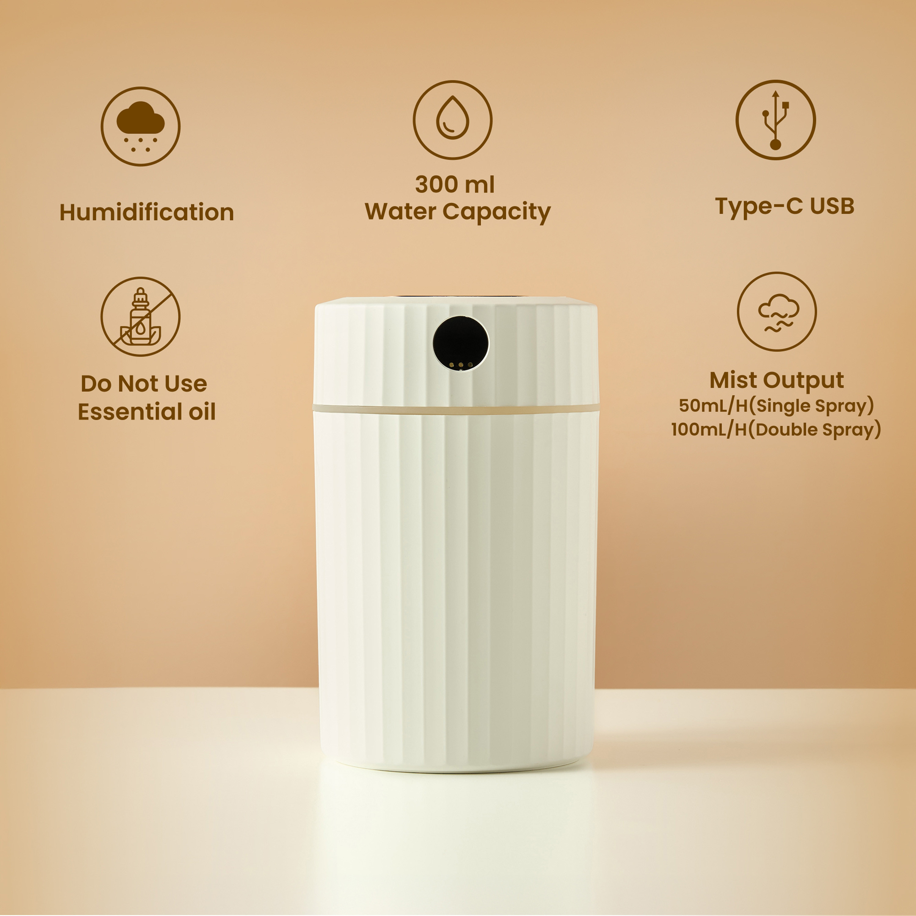 Layali USB Powered LED Humidifier - 2000 ml-household-homefragrance-airrevitalisersandhumidifiers-image-1