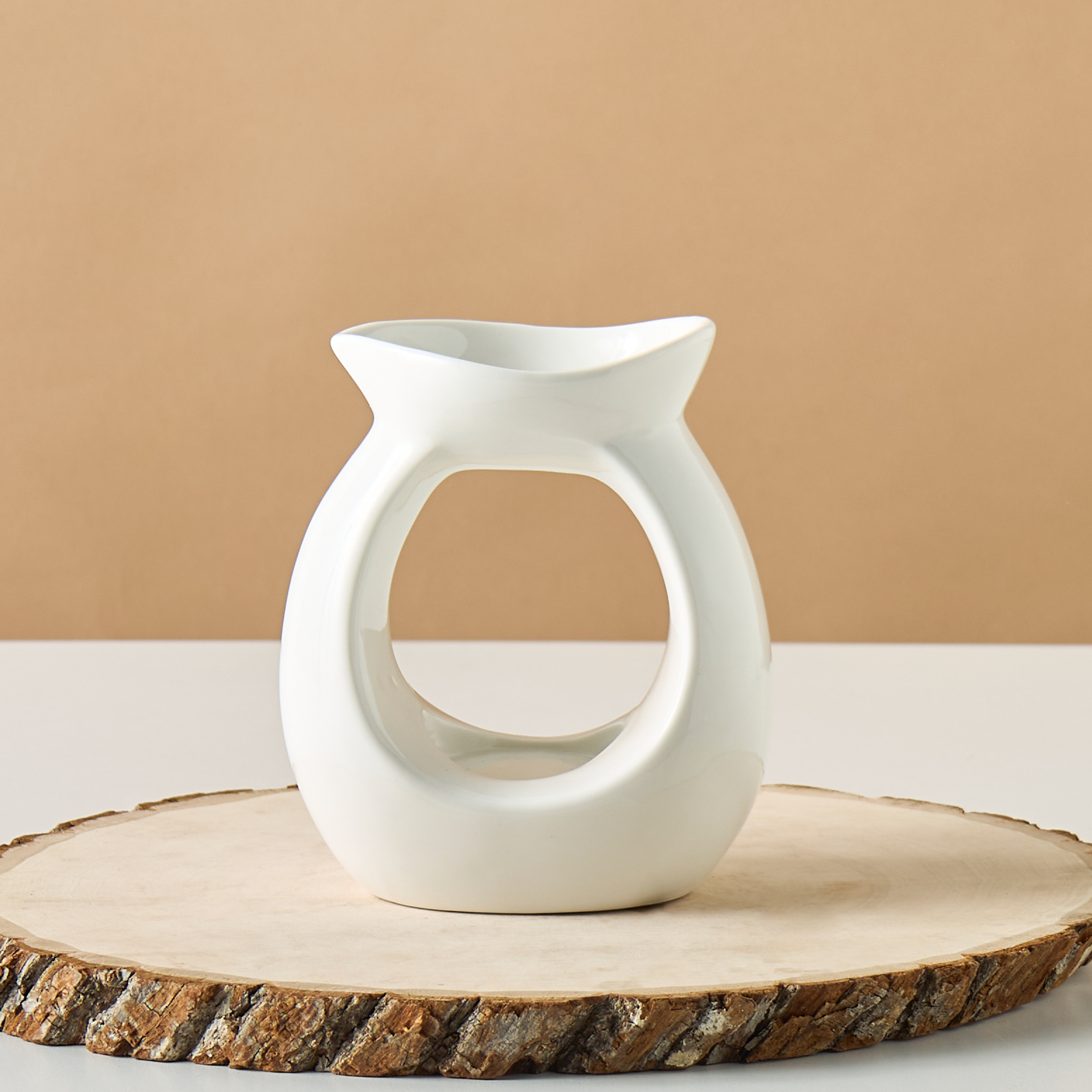 Orbital Ceramic Oil Burner - 11.5x7.5x13 cms-household-homefragrance-burners-image-1