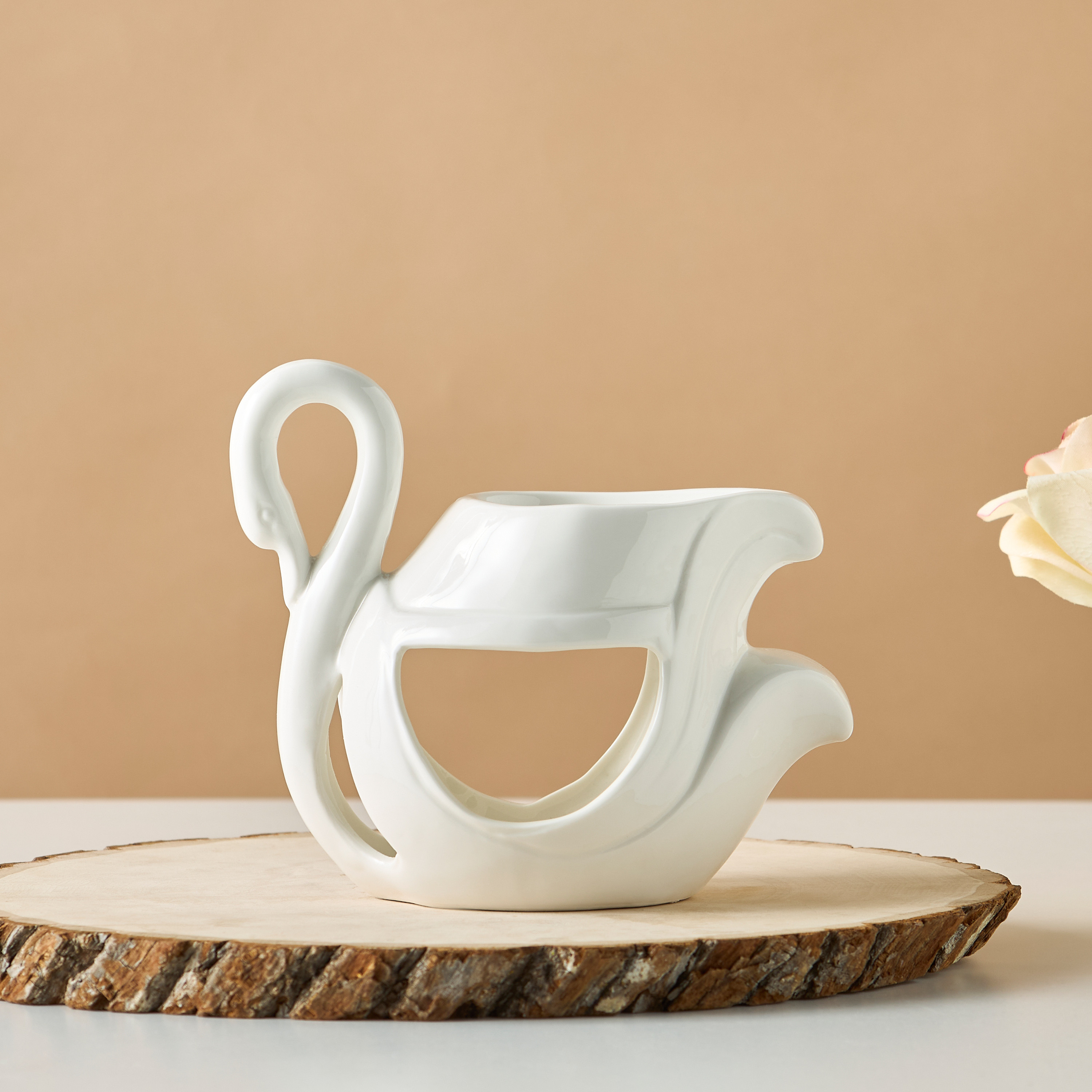 Swan Shaped Ceramic Oil Burner - 16x9x14 cms-household-homefragrance-burners-image-1