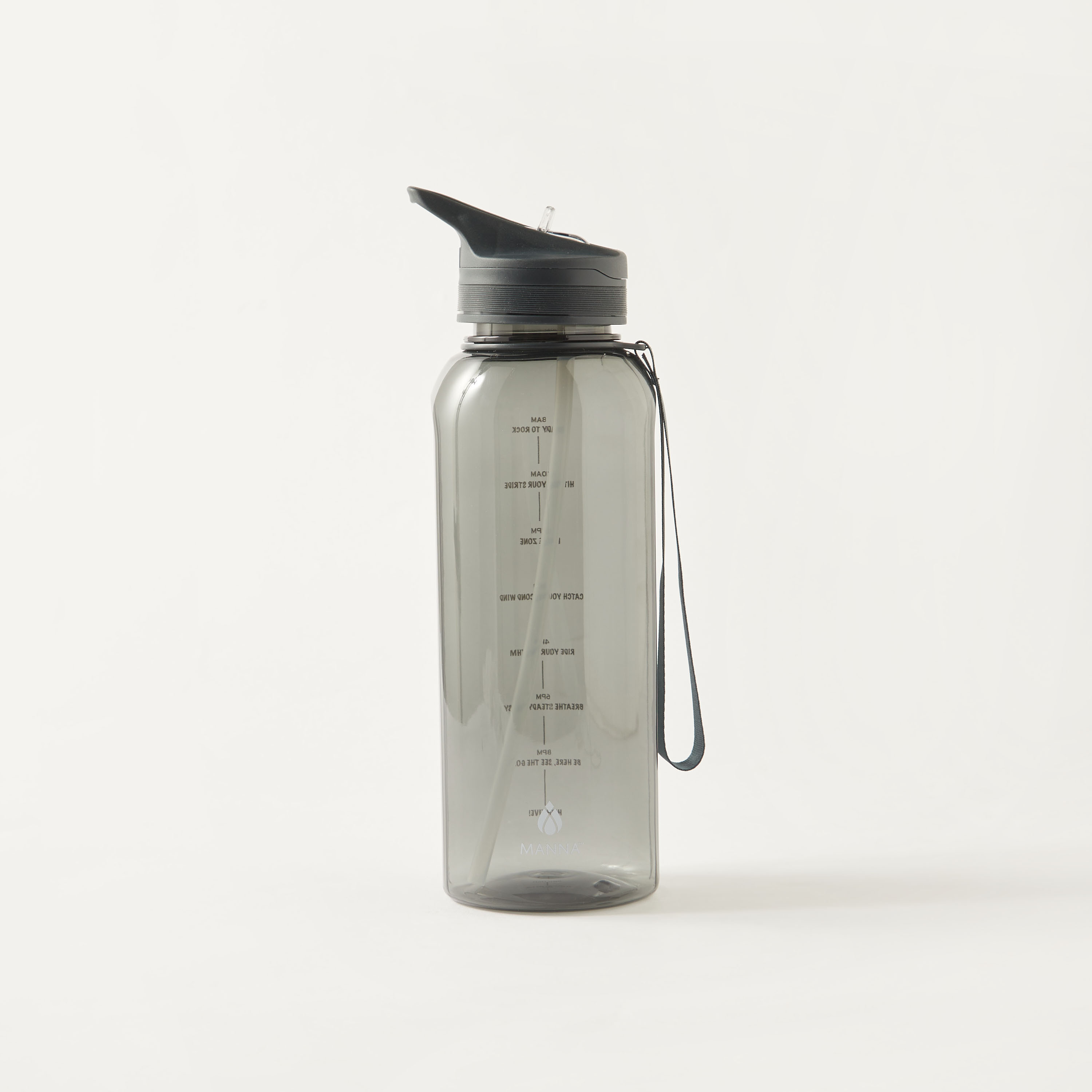 Slogan Detail Sipper Water Bottle with Time Marker - 1.4 L-school-waterbottles-image-1