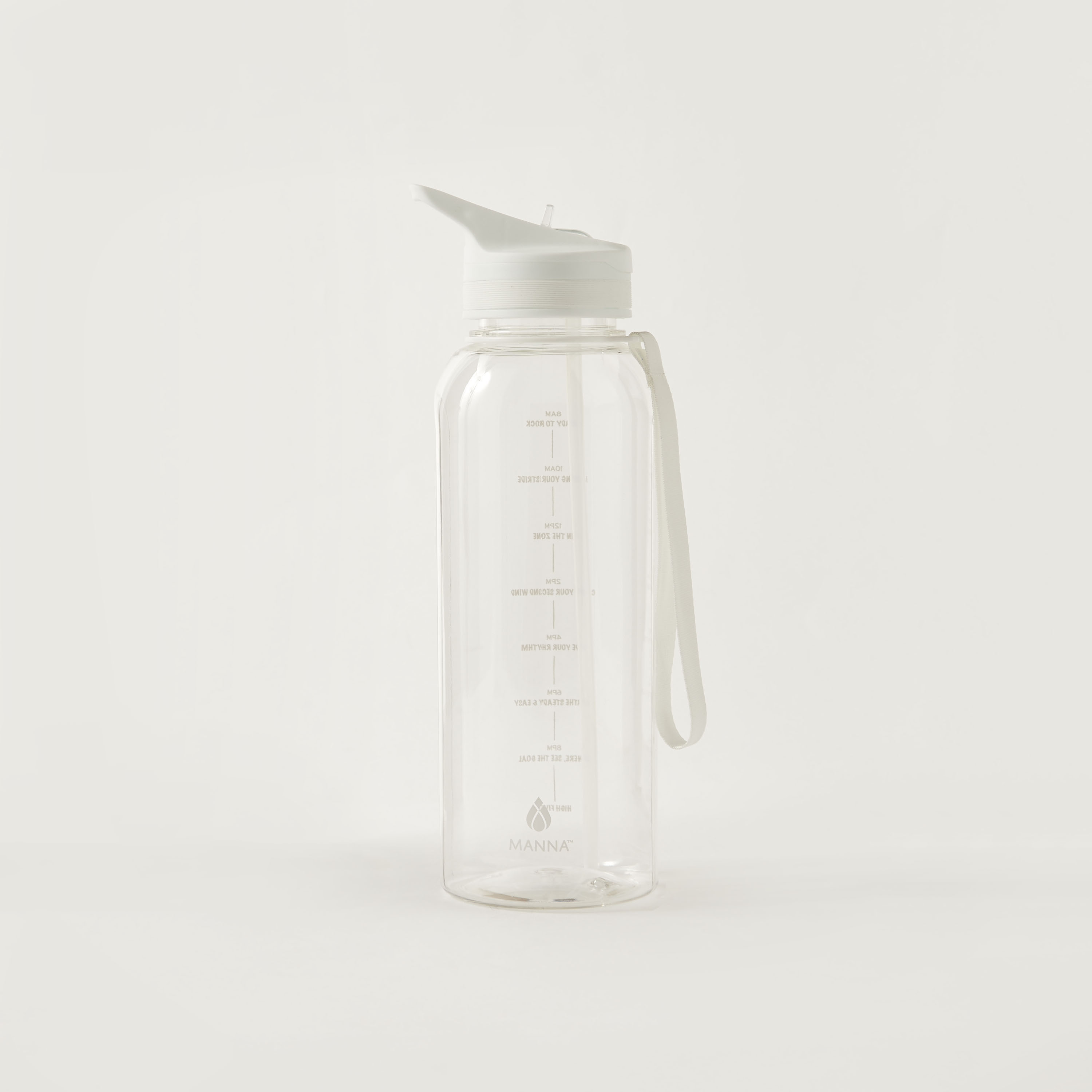 Slogan Detail Sipper Water Bottle with Time Marker - 1.4 L-school-waterbottles-image-1