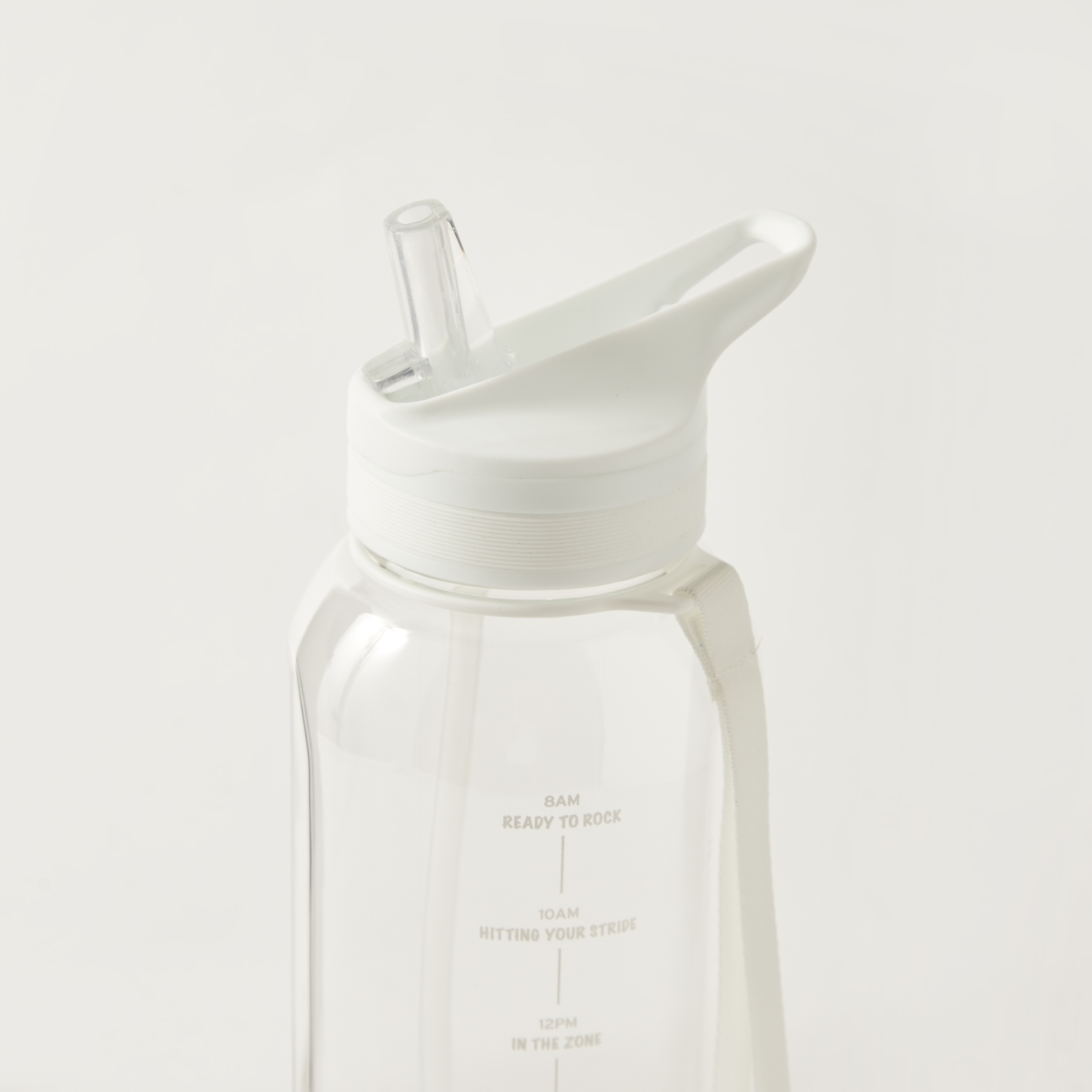 Slogan Detail Sipper Water Bottle with Time Marker - 1.4 L-school-waterbottles-image-4