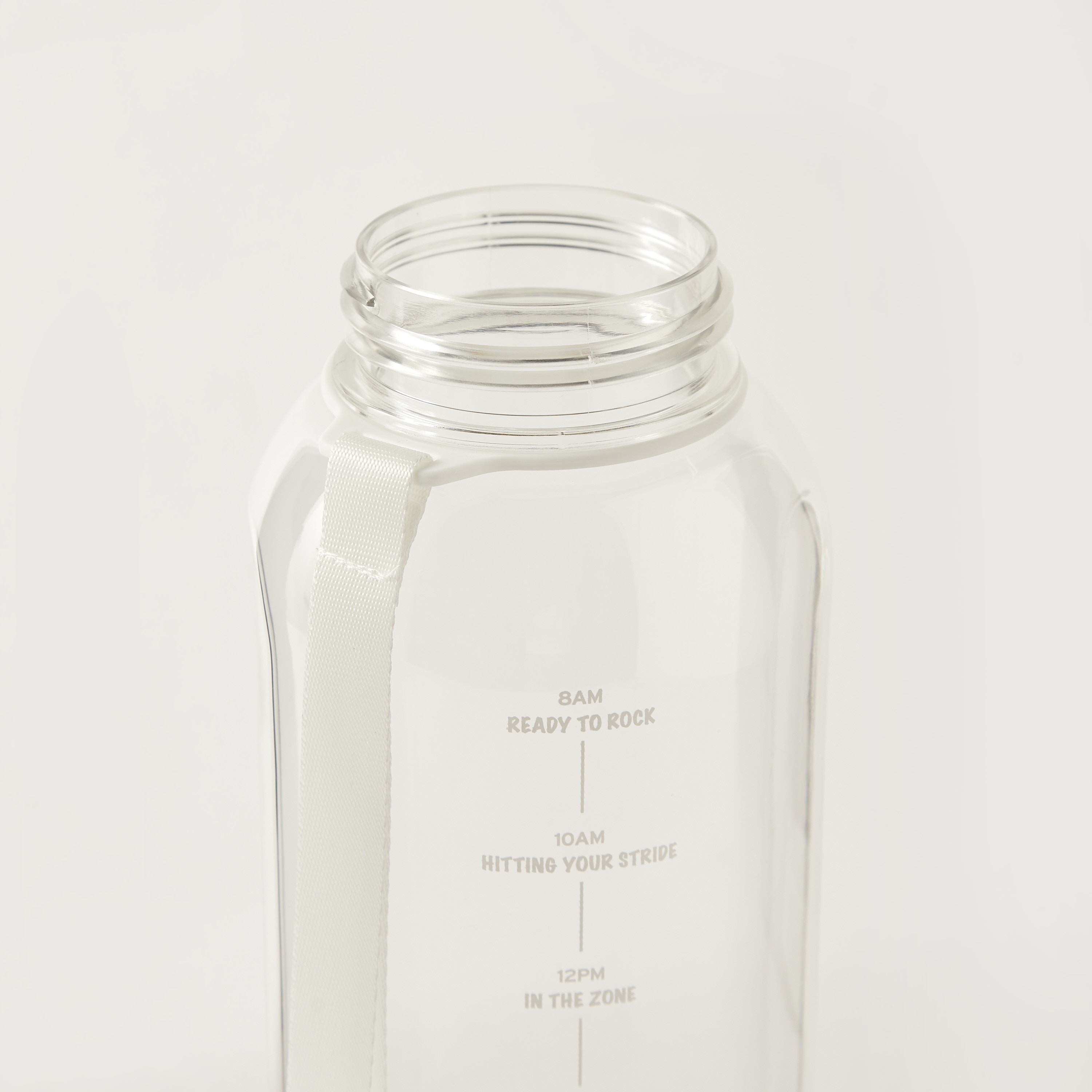 Slogan Detail Sipper Water Bottle with Time Marker - 1.4 L-school-waterbottles-image-5