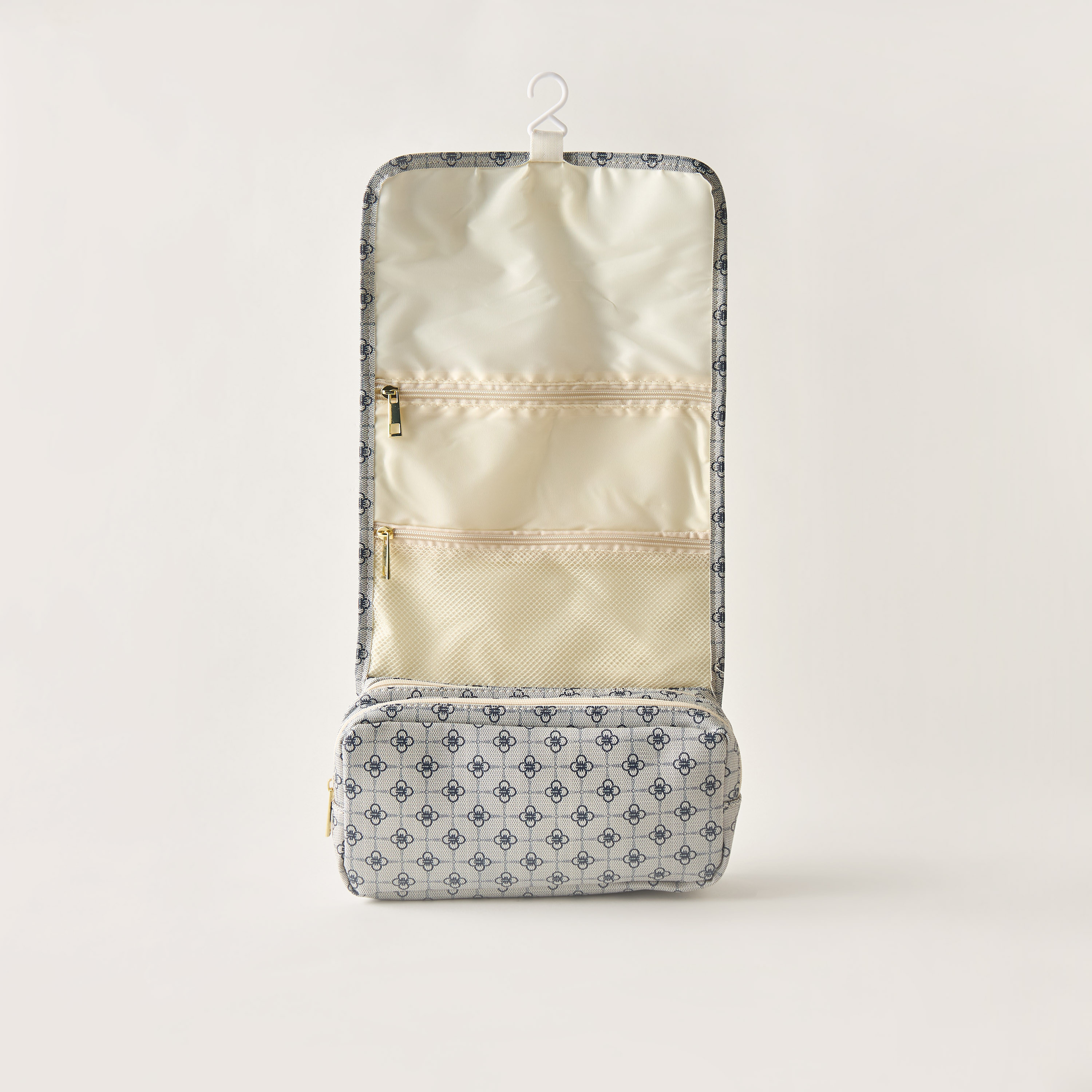 All-Over Floral Print Cosmetic Pouch with Flap Closure-beautyandpersonalcare-makeup-brushesandaccessories-makeuppouches-image-3