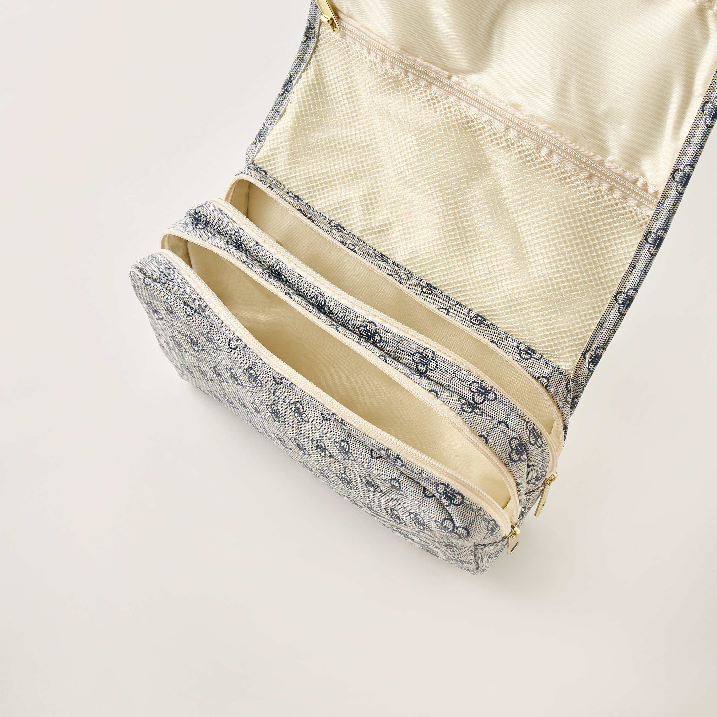 All-Over Floral Print Cosmetic Pouch with Flap Closure-beautyandpersonalcare-makeup-brushesandaccessories-makeuppouches-image-5