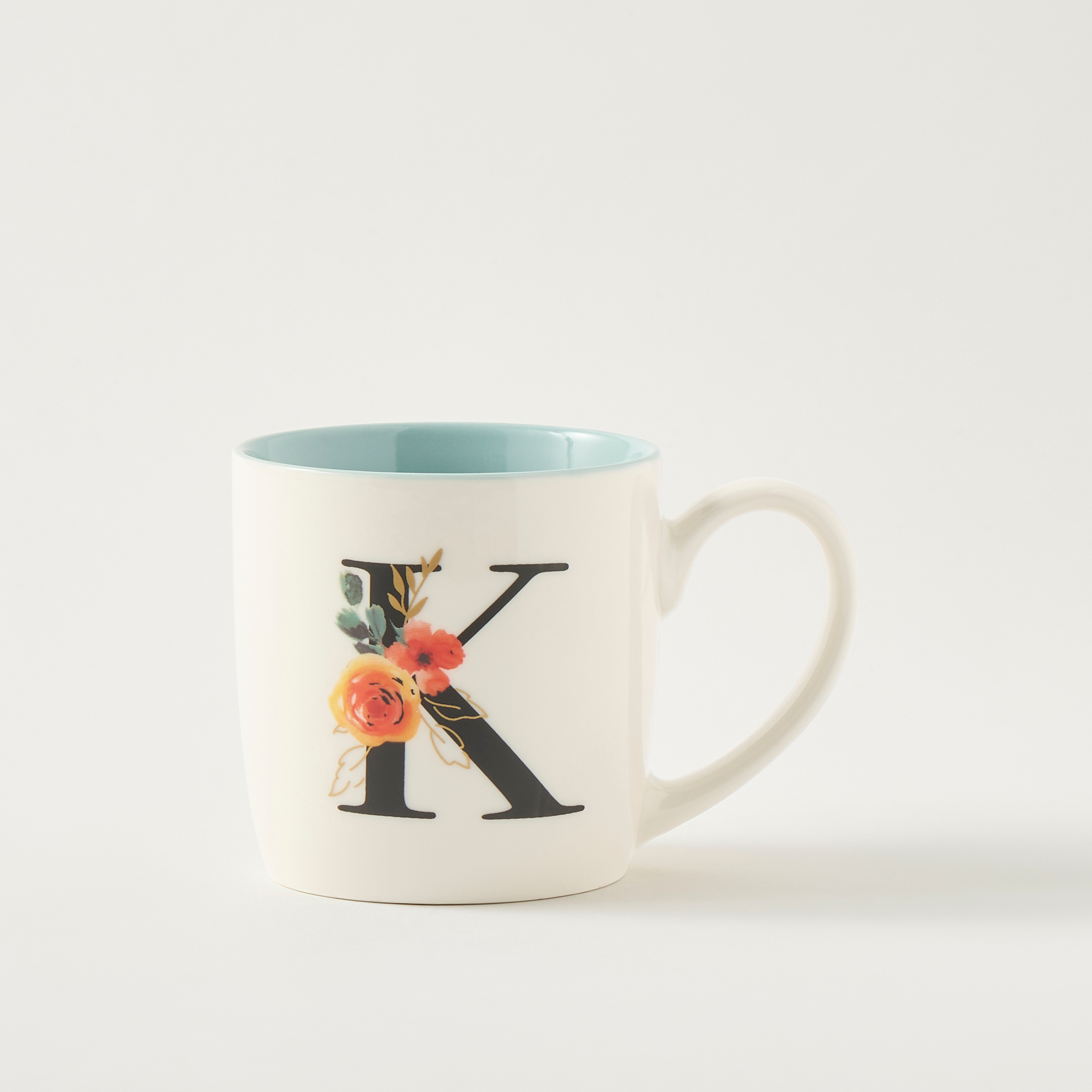 مج سيراميك بحرف A وطبعات زهرية - 260 مل-household-dining-teaandcoffee-mugsandcups-image-4