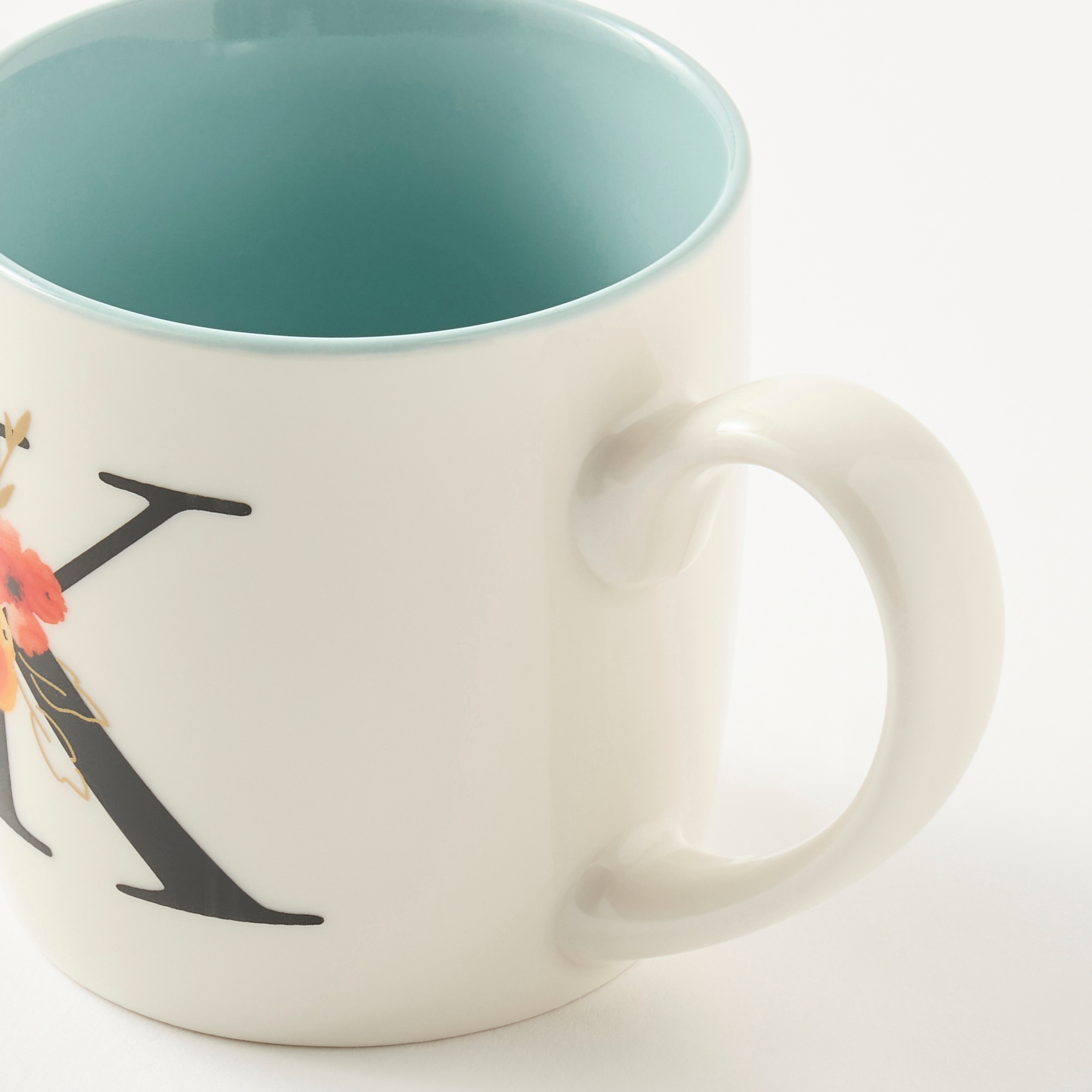 مج سيراميك بحرف A وطبعات زهرية - 260 مل-household-dining-teaandcoffee-mugsandcups-image-2