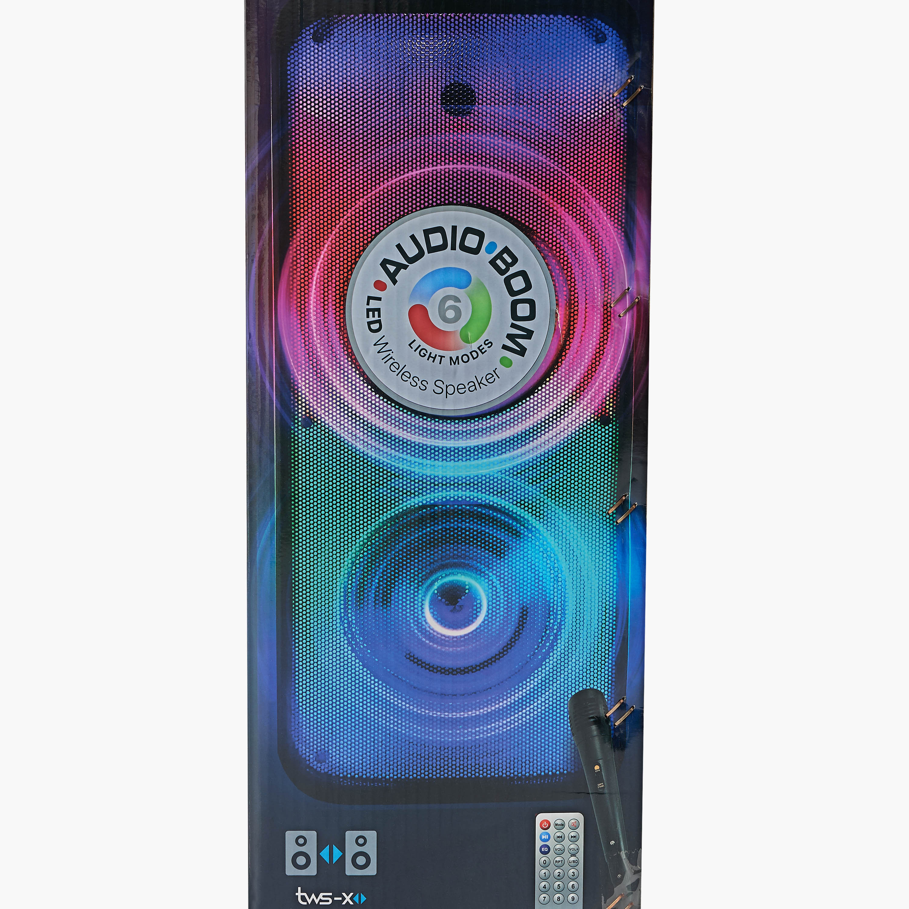 سماعات إل إي دي مع جهاز تحكم عن بُعد وميكروفون من كرايولا-electronics-speakers-image-19