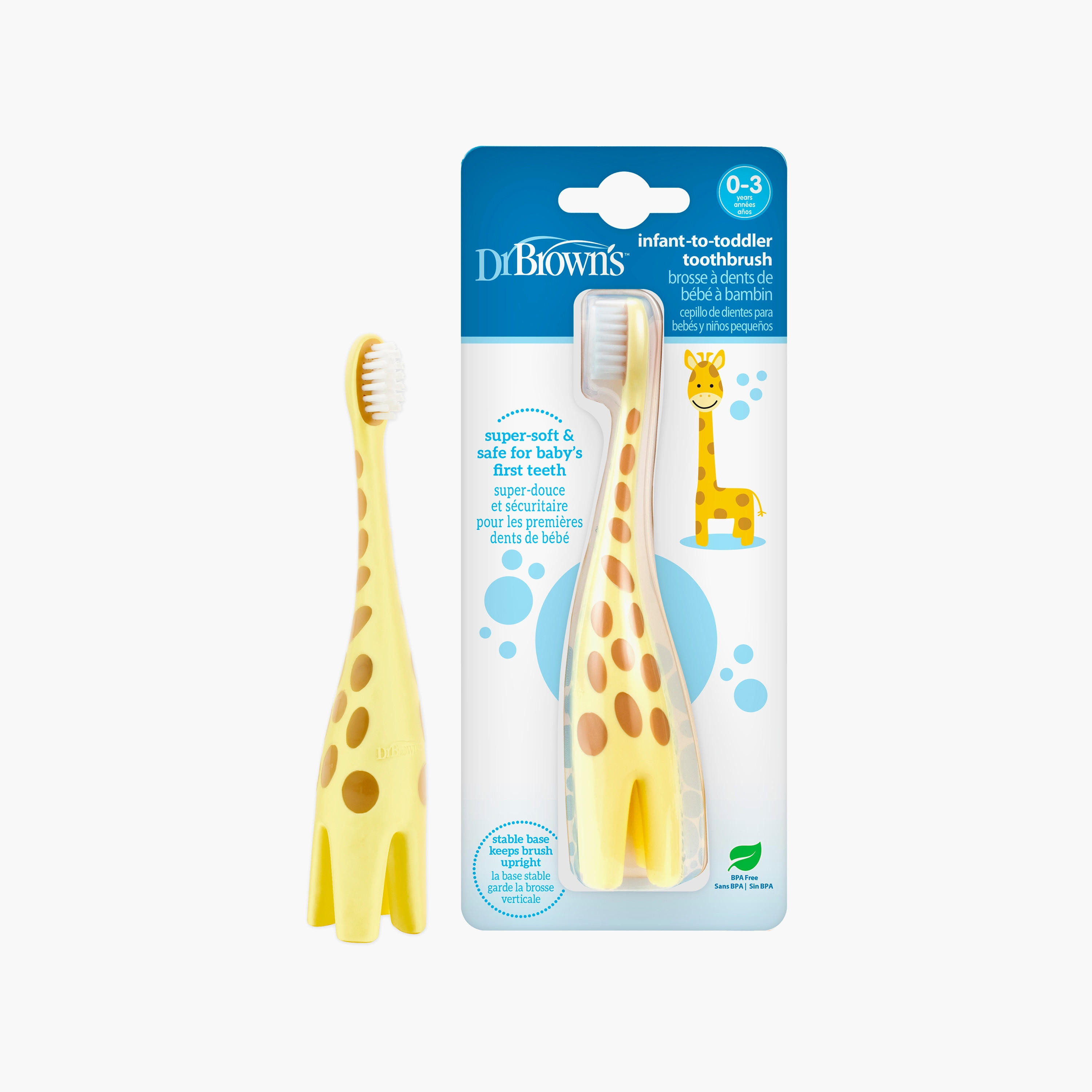 Dr. Brown's Infant-To-Toddler Toothbrush, Giraffe-baby-bathandcare-oralcare-image-2