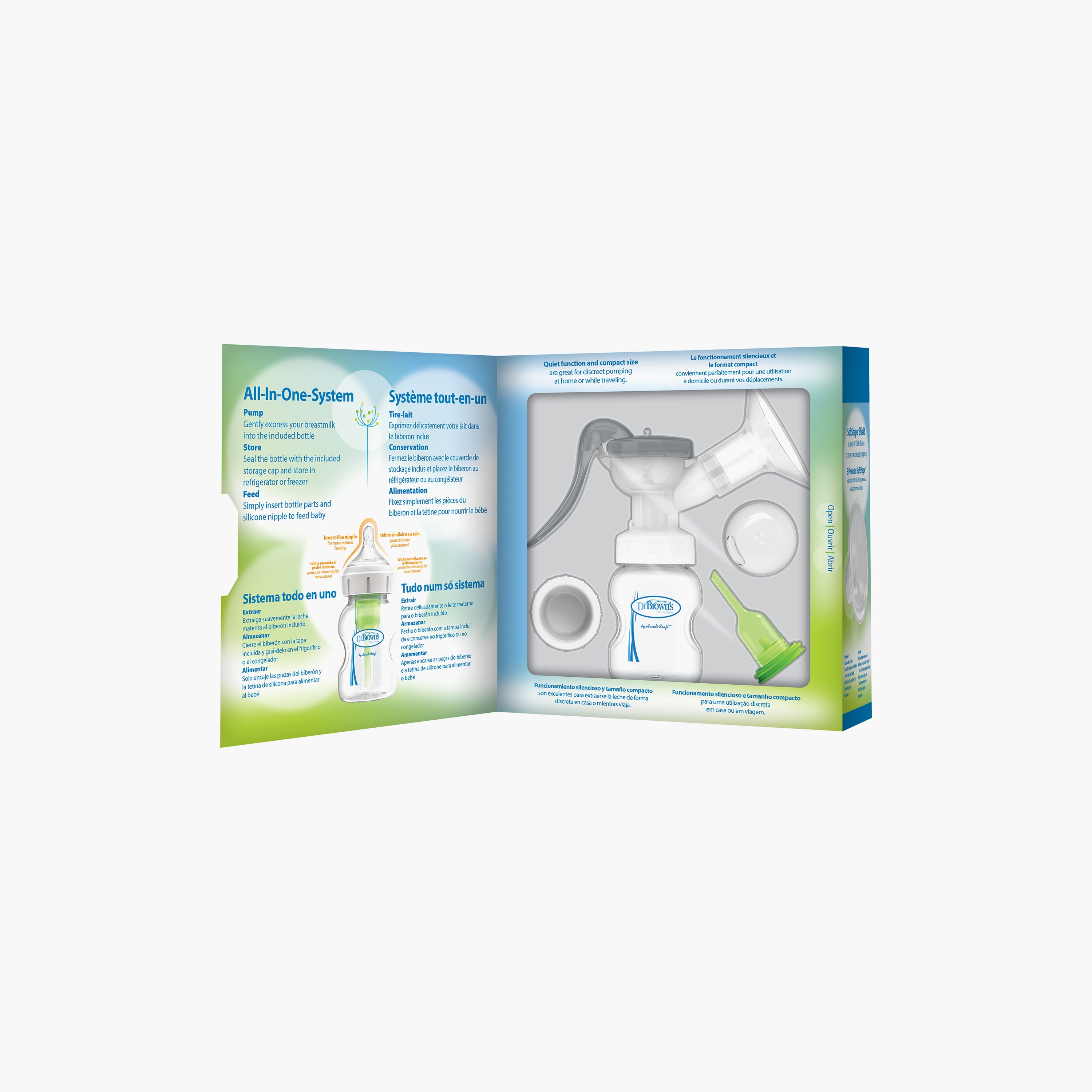 Dr. Brown's Manual Breast Pump Set with Soft Shape Silicone Shield-baby-feeding-breastfeedingandcare-image-3