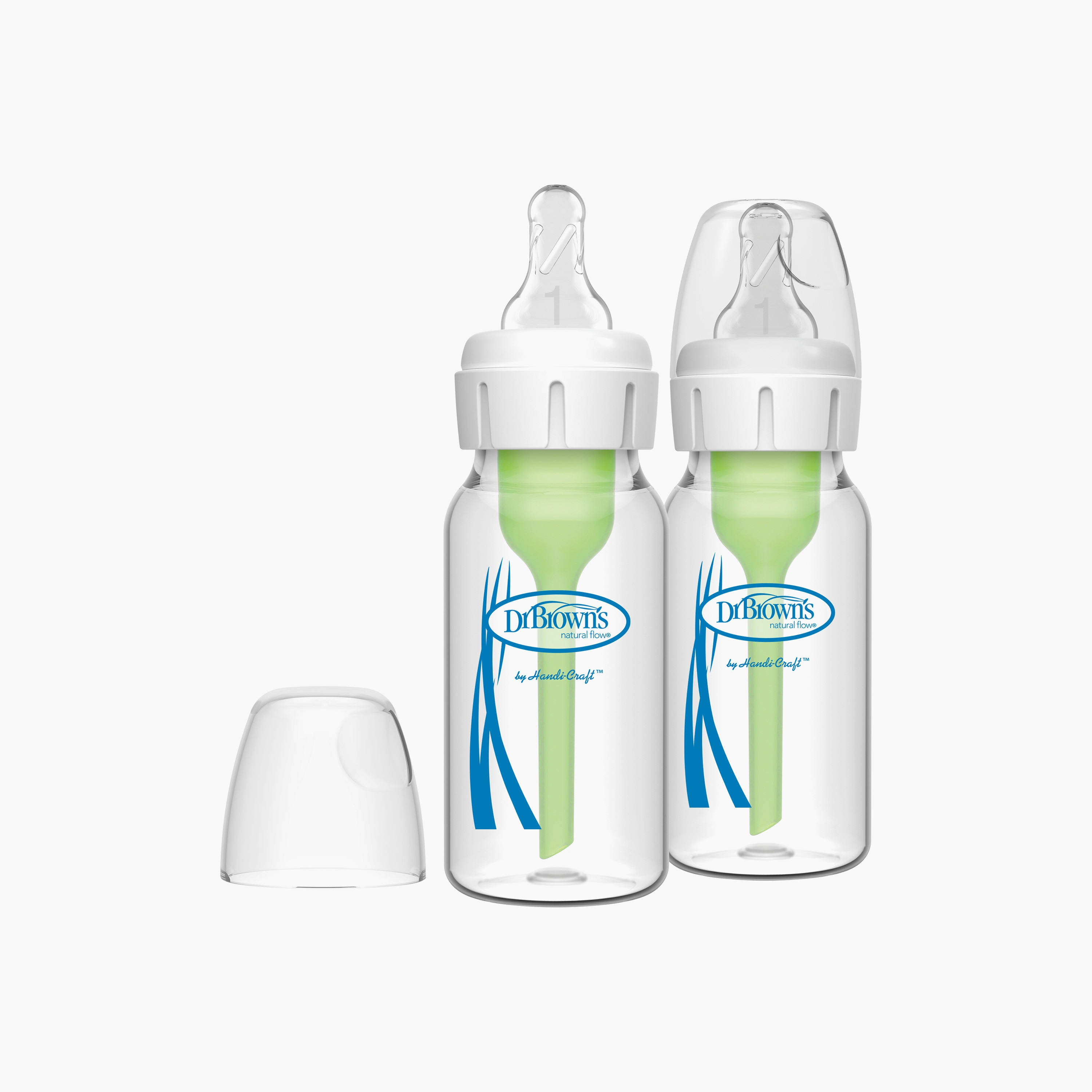 Dr. Brown's 2-Piece Natural Flow Narrow Glass Feeding Bottles, 120 ml-baby-feeding-feedingbottles-bottlesandteats-image-1