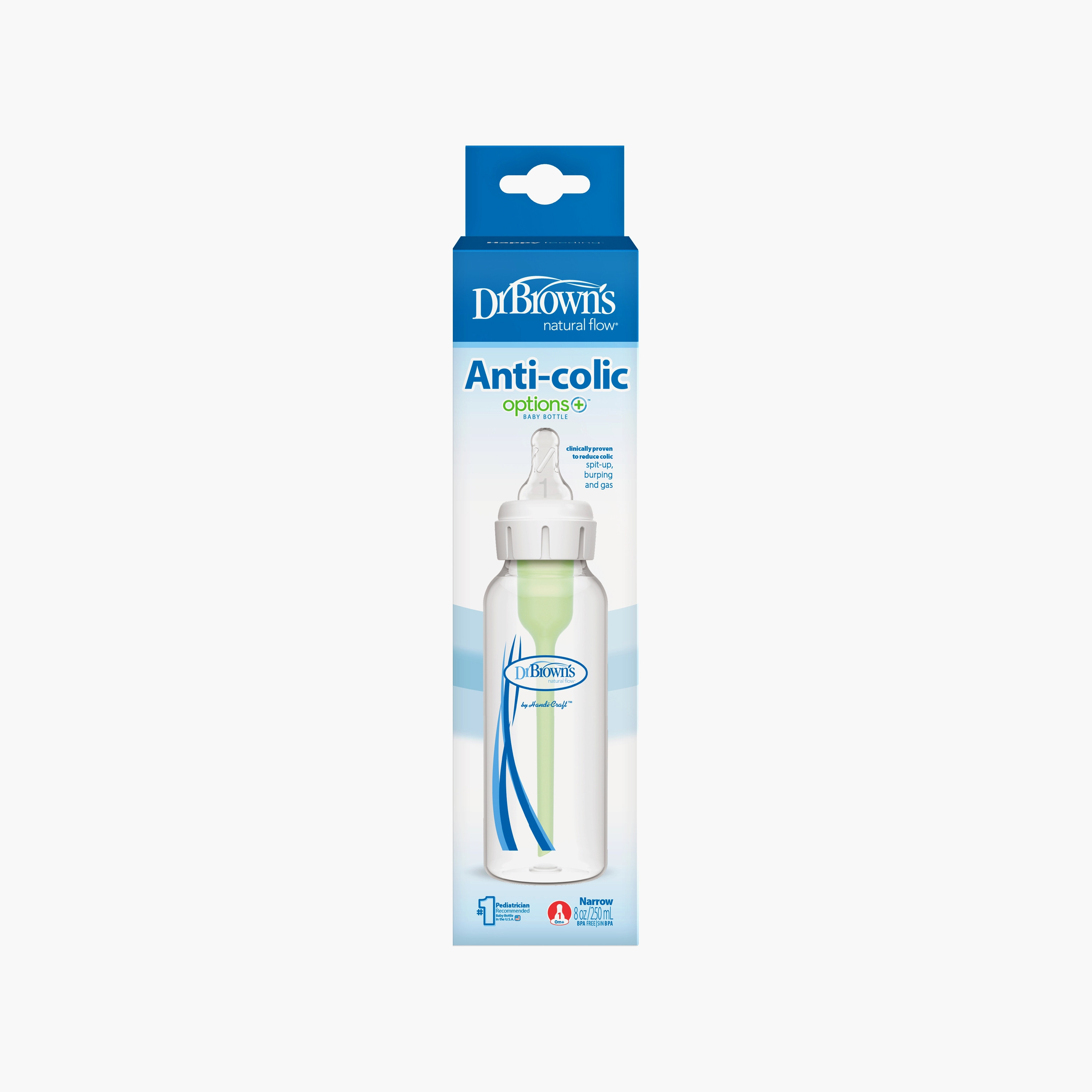 Dr. Brown's Anti-Colic Natural Flow Feeding Bottle,250 ml-baby-feeding-feedingbottles-bottlesandteats-image-2