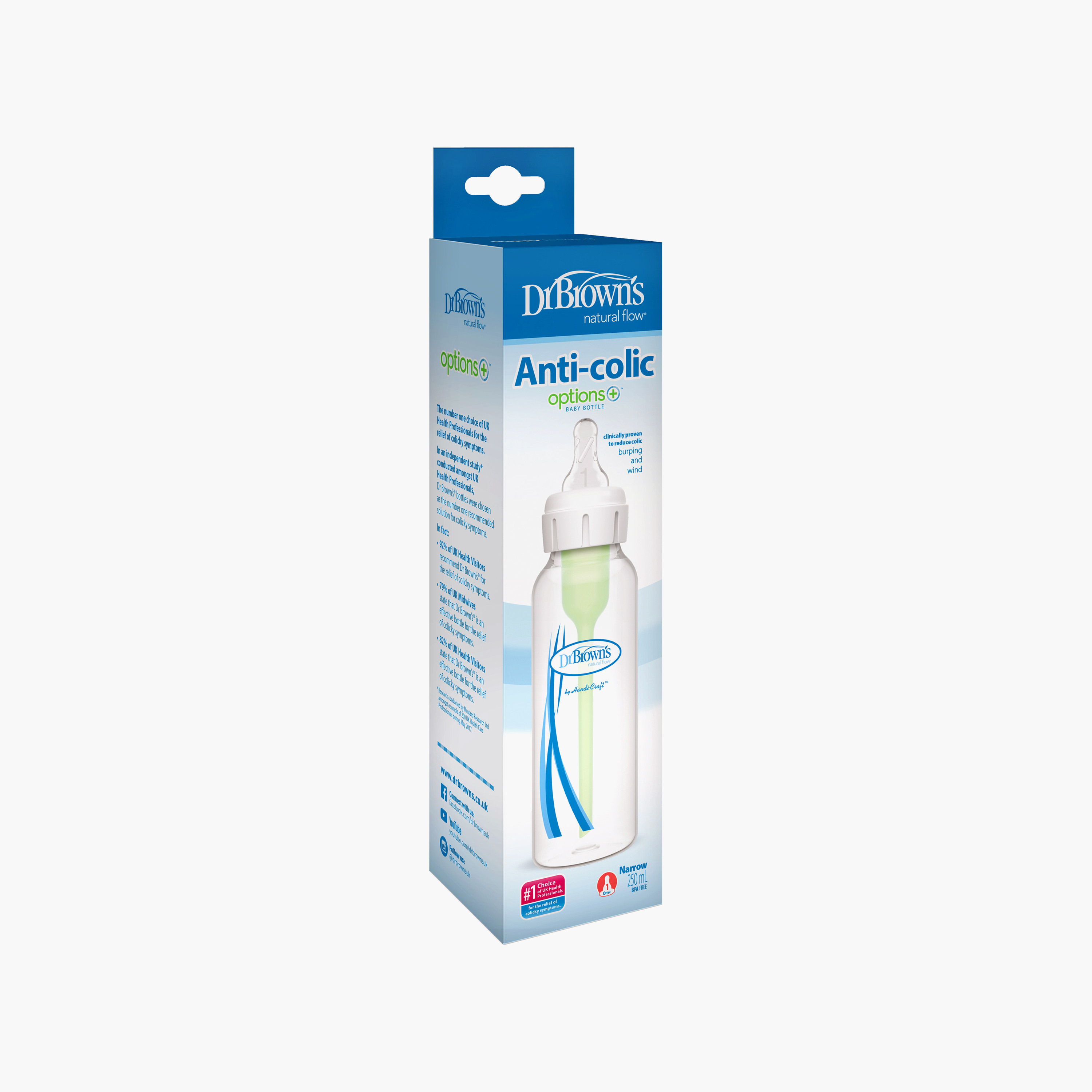 Dr. Brown's Anti-Colic Natural Flow Feeding Bottle,250 ml-baby-feeding-feedingbottles-bottlesandteats-image-4