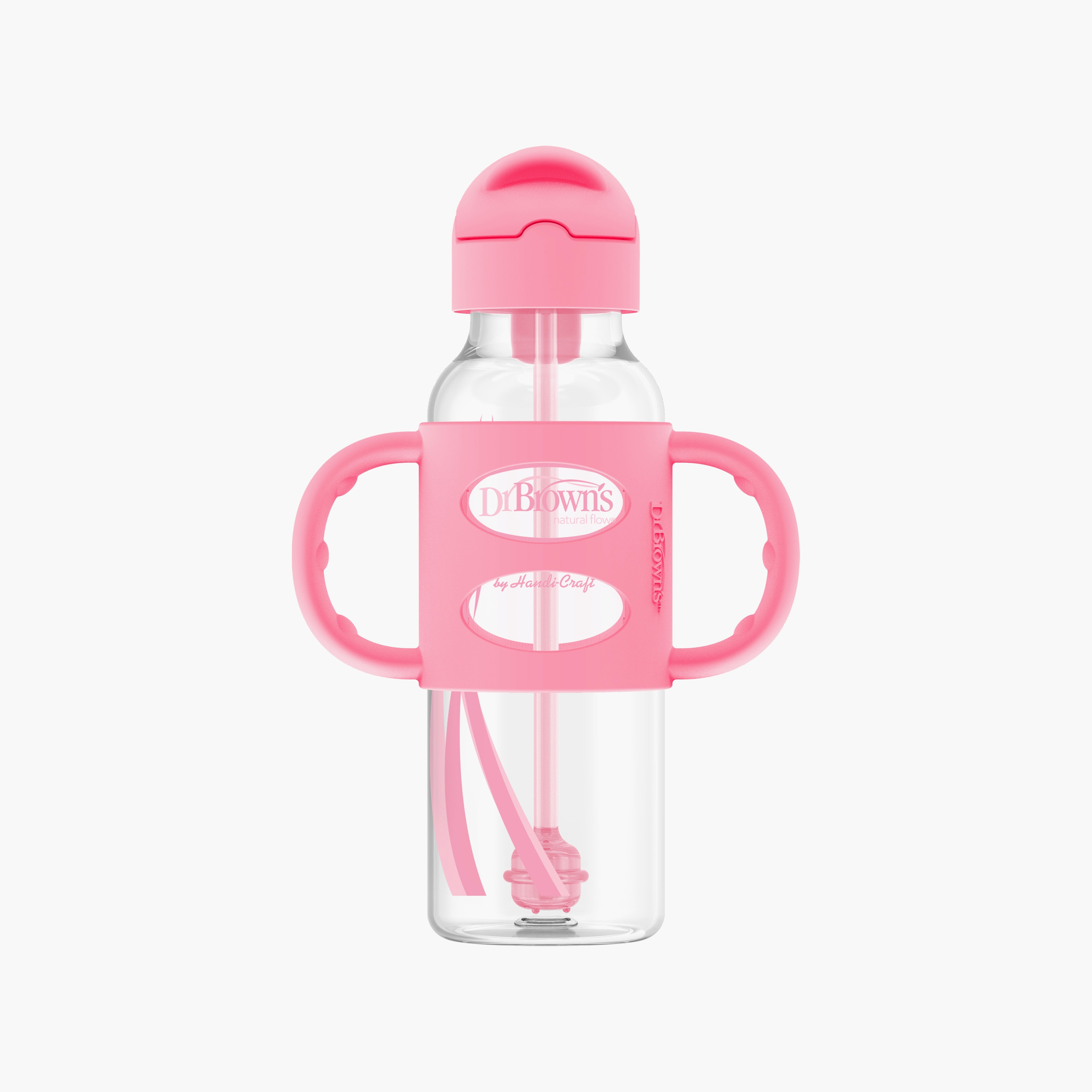 زجاجة الضيقة ذات الماصة بمقابض من السيليكون من دكتور براونز، 250 مل-baby-feeding-feedingbottles-bottlesandteats-image-10