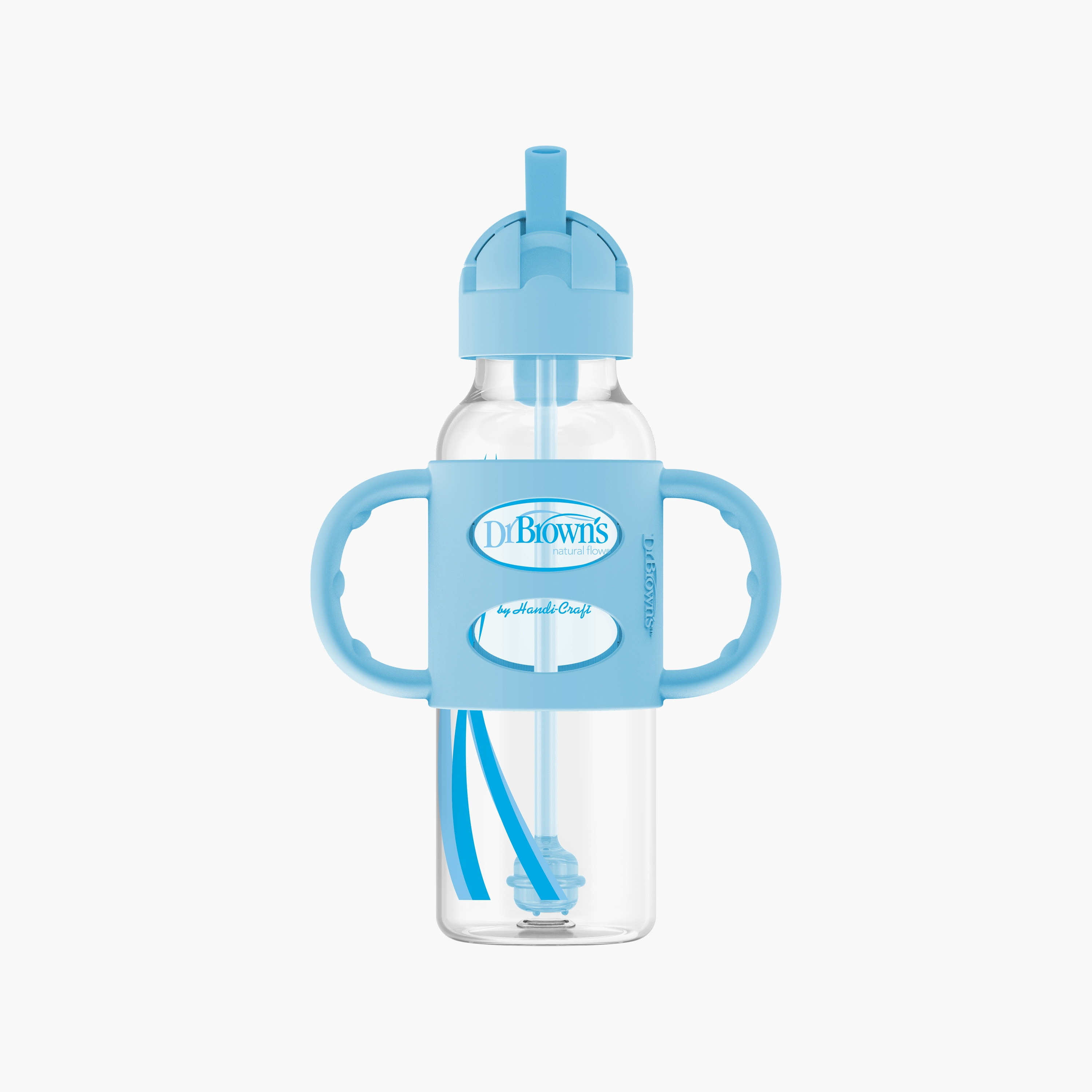 زجاجة الضيقة ذات الماصة بمقابض من السيليكون من دكتور براونز، 250 مل-baby-feeding-feedingbottles-bottlesandteats-image-6