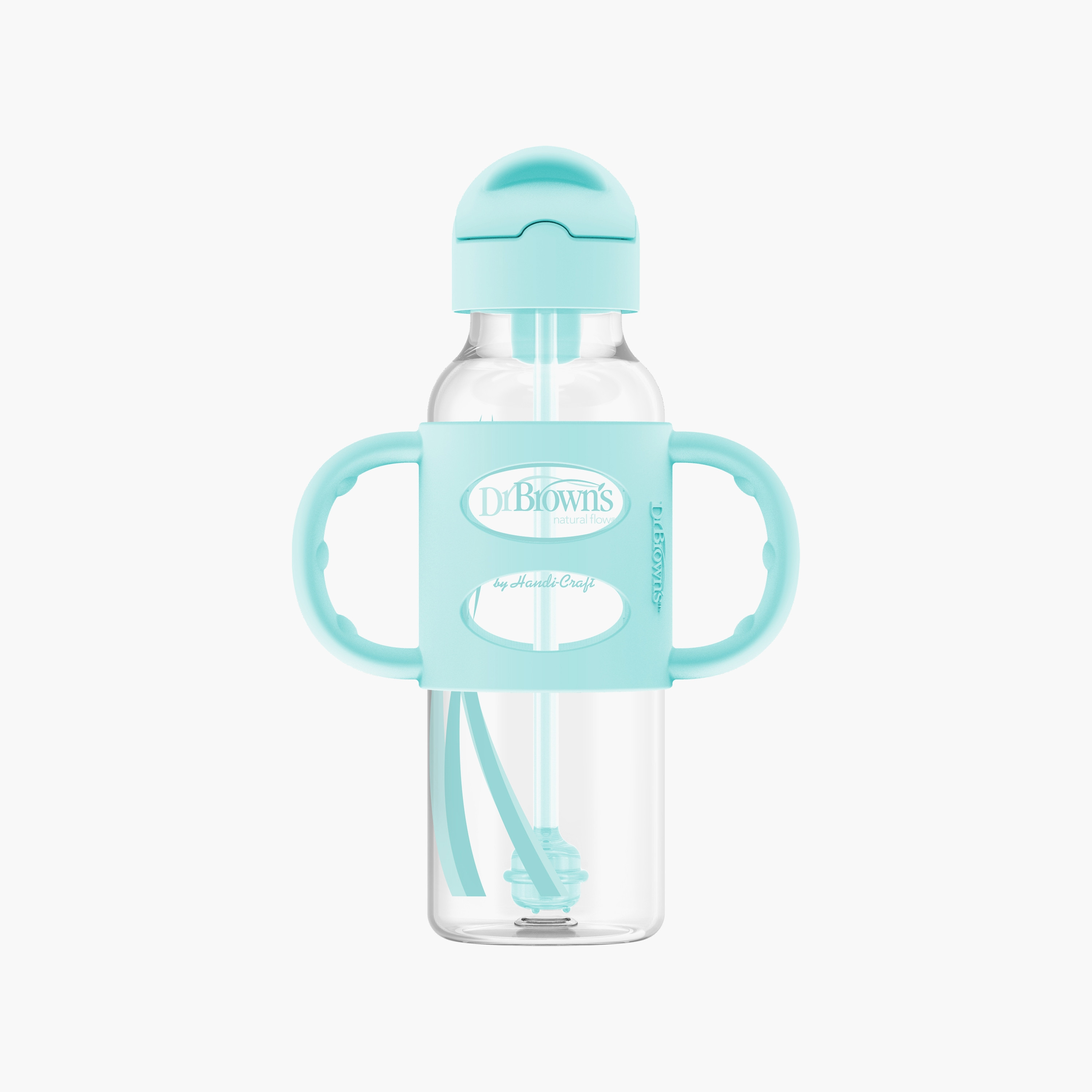 زجاجة الضيقة ذات الماصة بمقابض من السيليكون من دكتور براونز، 250 مل-baby-feeding-feedingbottles-bottlesandteats-image-4