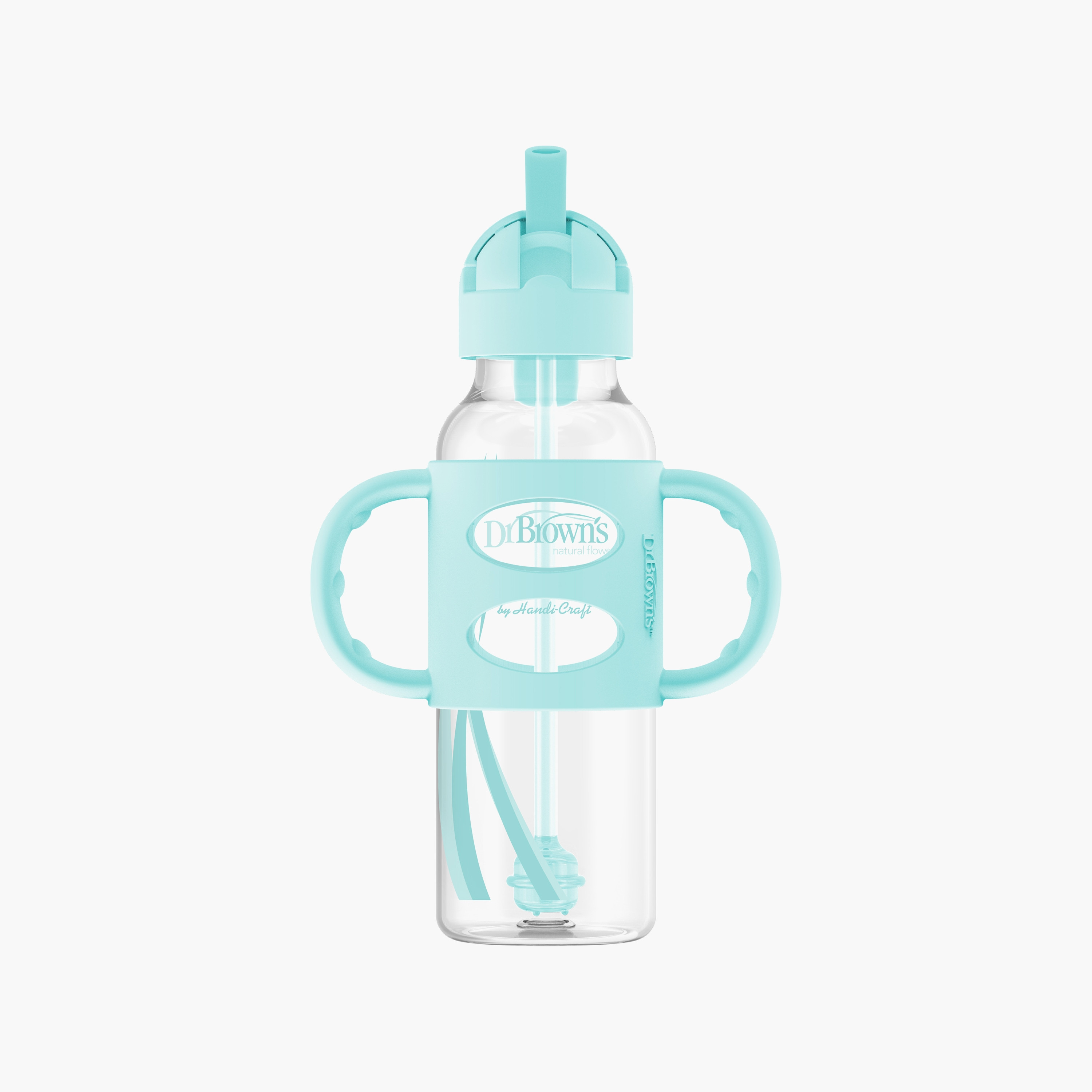 زجاجة الضيقة ذات الماصة بمقابض من السيليكون من دكتور براونز، 250 مل-baby-feeding-feedingbottles-bottlesandteats-image-3