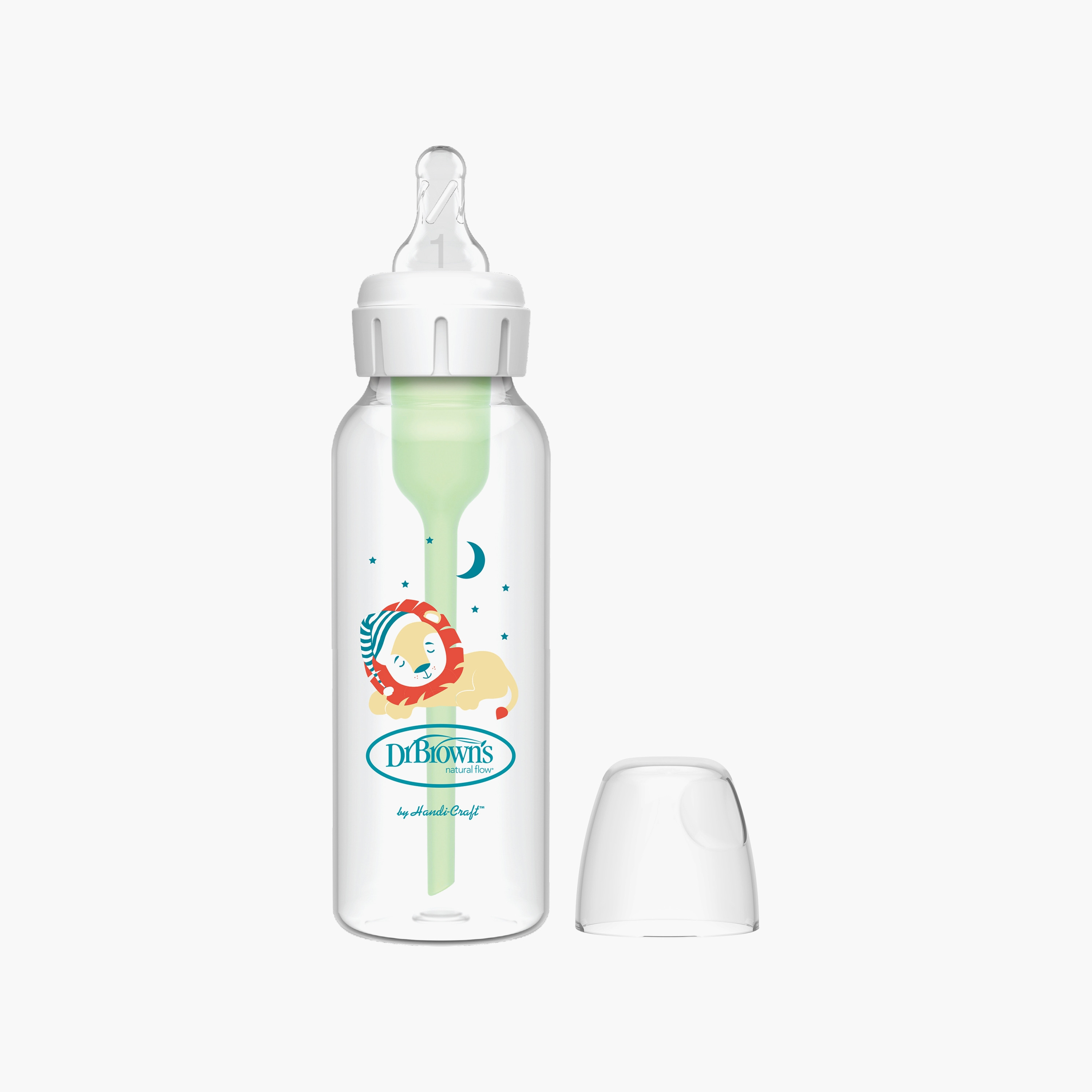 زجاجة رضاعة أوبشنز+ ضيقة من دكتور براونز، أسد، 250 مل-baby-feeding-feedingbottles-bottlesandteats-image-1