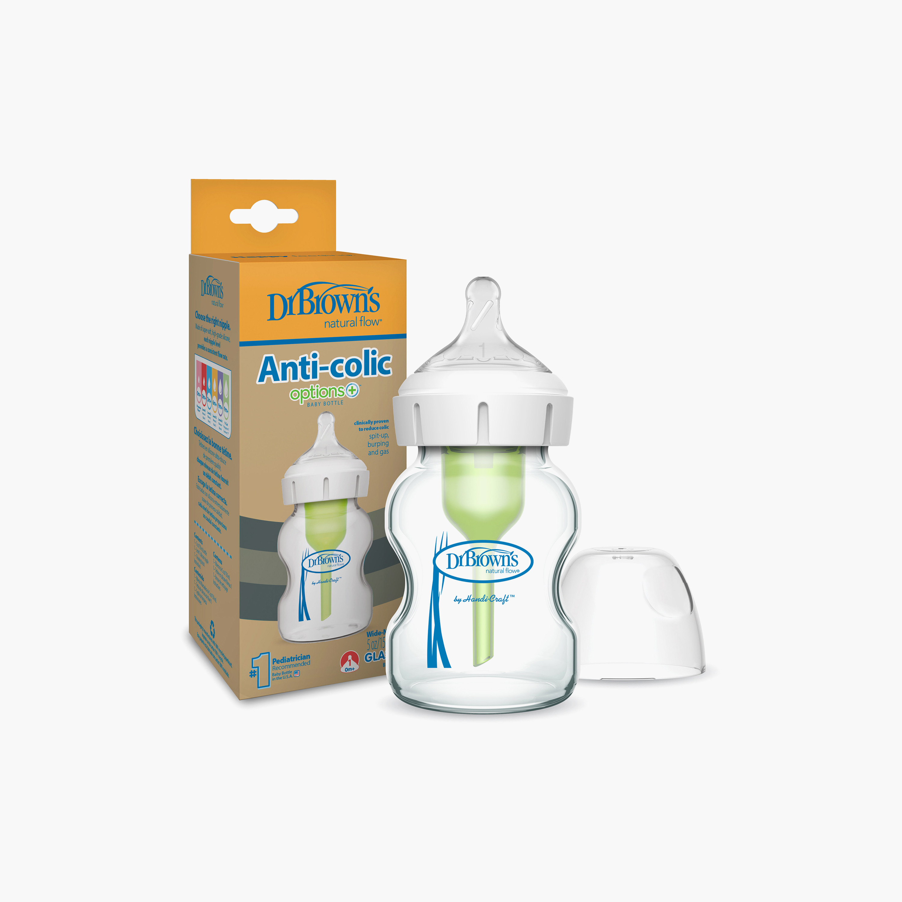 رضّاعة إطعام بنظام تهوية خالية من الفراغ سعة 150 مل من دكتور براونز-baby-feeding-feedingbottles-bottlesandteats-image-3