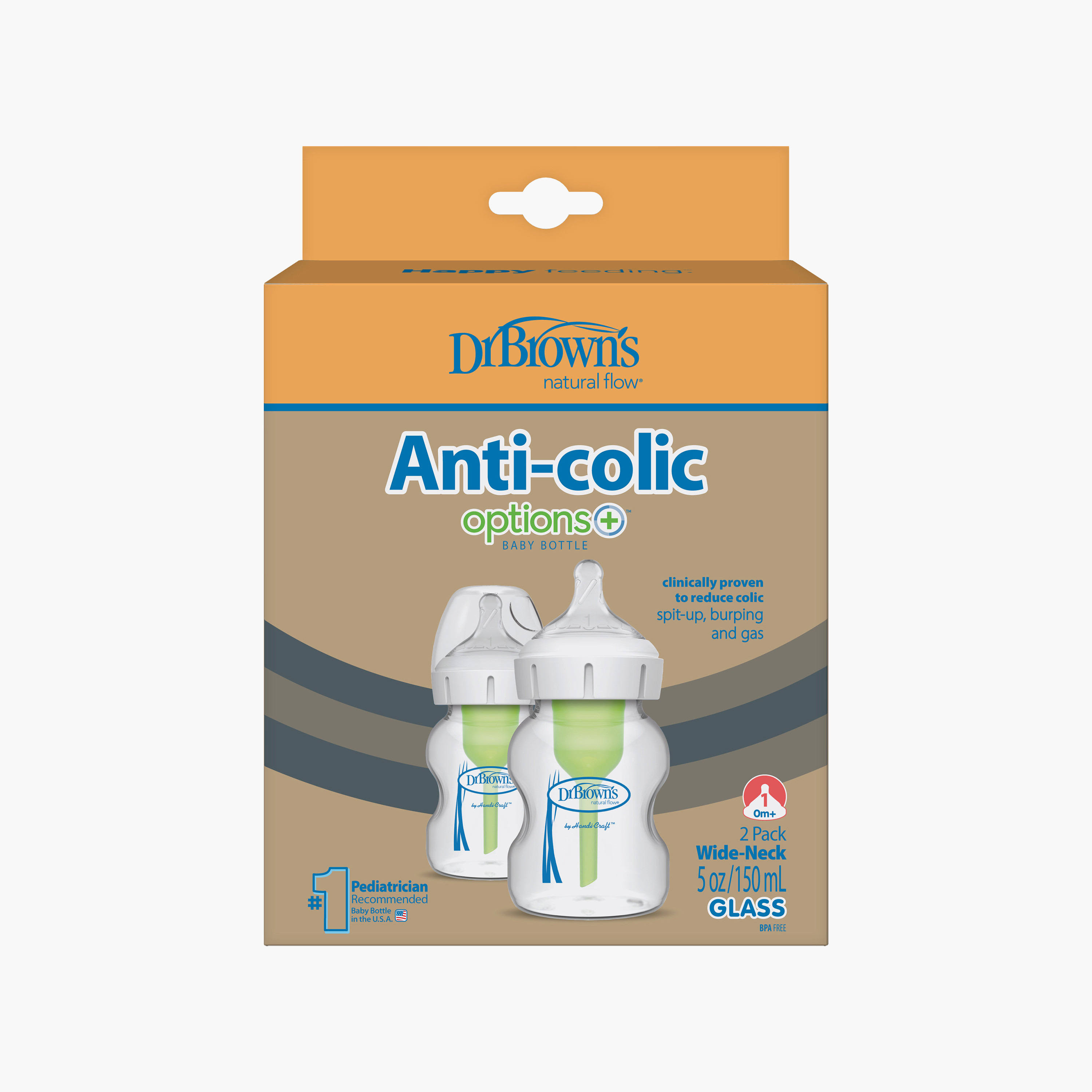 Dr. Brown's 2-Piece Wide Neck Option + Feeding Bottles, 150 ml-baby-feeding-feedingbottles-bottlesandteats-image-4