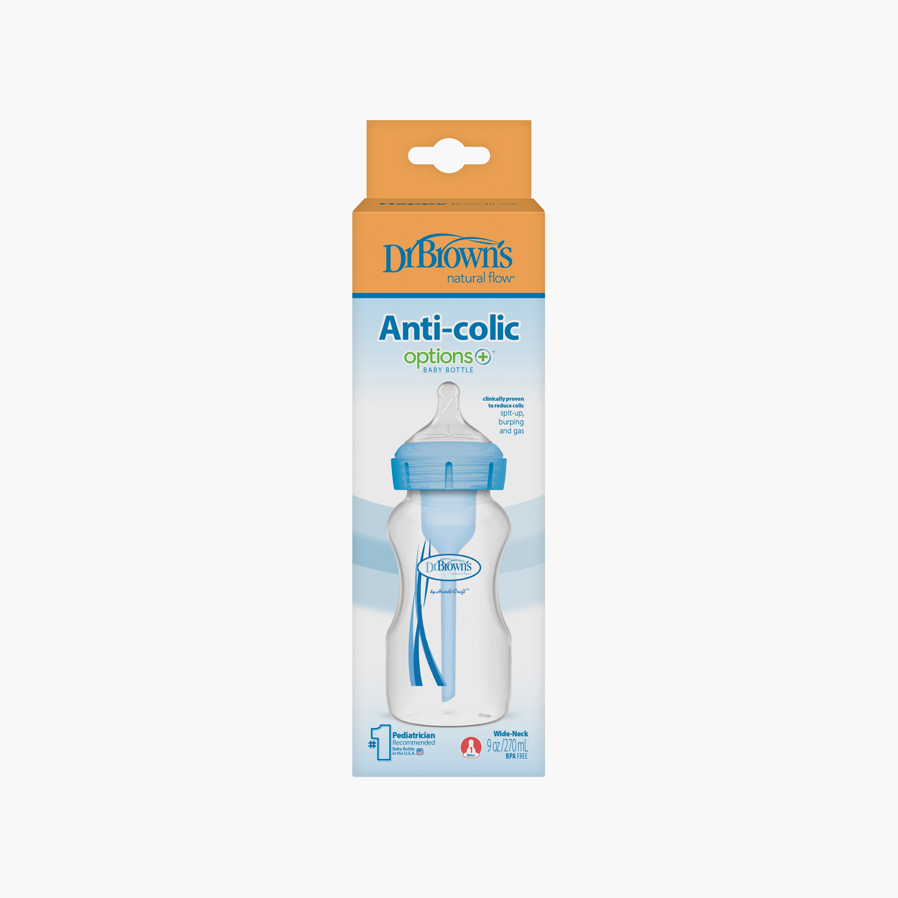 زجاجة الرضاعة ذات الرقبة الواسع أوبشنز+ من دكتور براونز، 270 مل-baby-feeding-feedingbottles-bottlesandteats-image-4