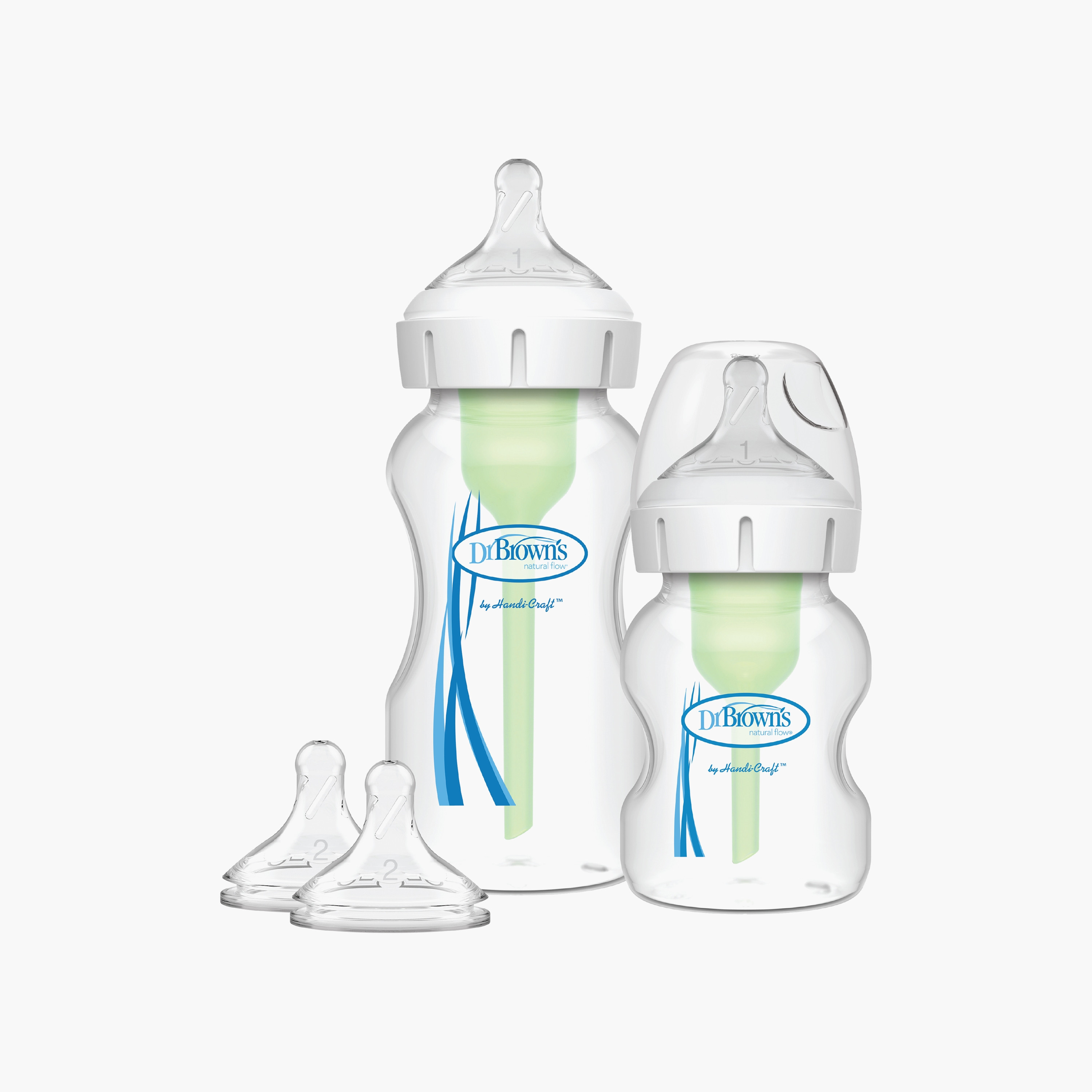 Dr. Brown's Wide Neck Options+ Feeding Bottle Sampler Kit-baby-feeding-feedingbottles-bottlesandteats-image-1