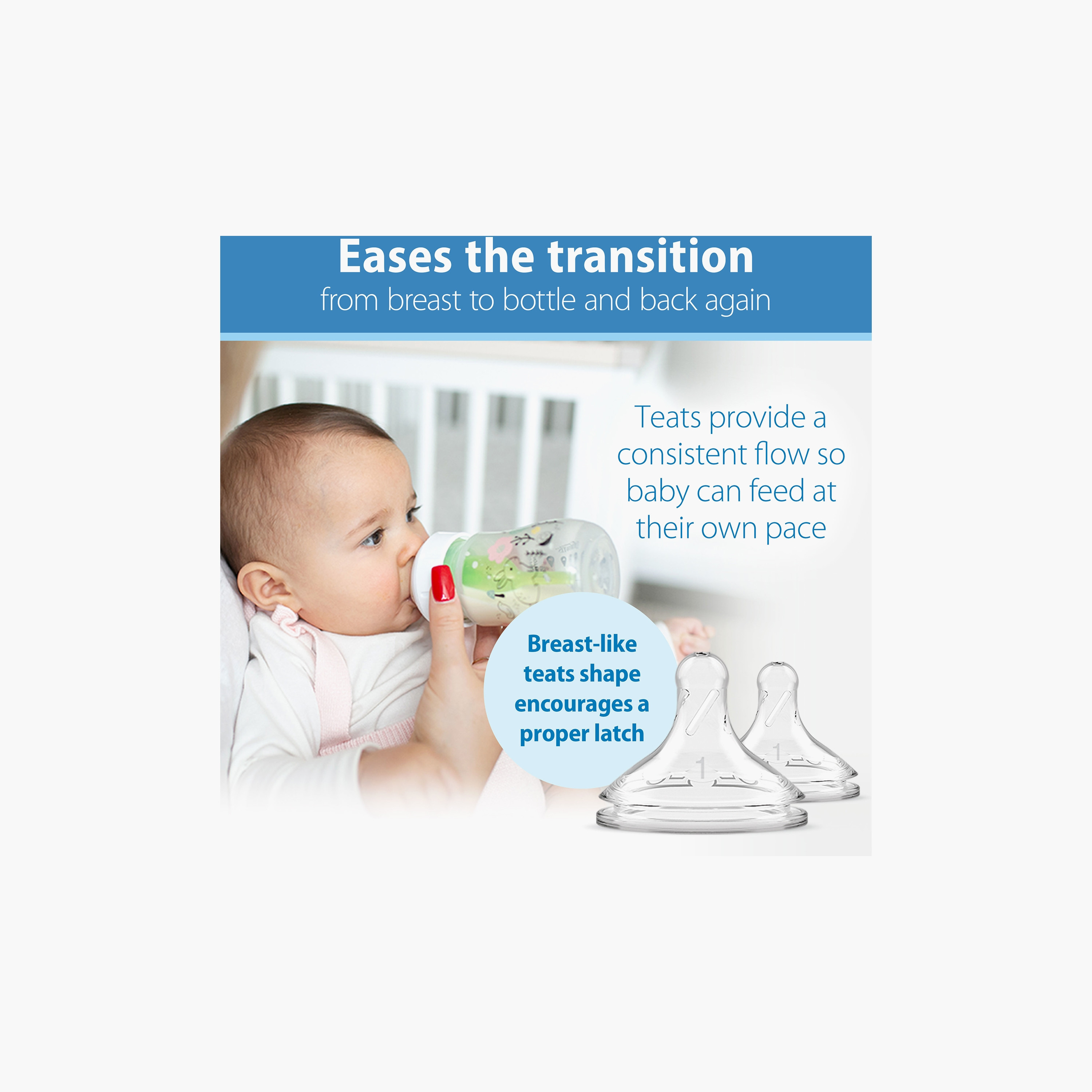 Dr. Brown's 2-Piece Wide Neck Anti Colic Options+ Feeding Bottles, Woodland, 150 ml-baby-feeding-feedingbottles-bottlesandteats-image-3