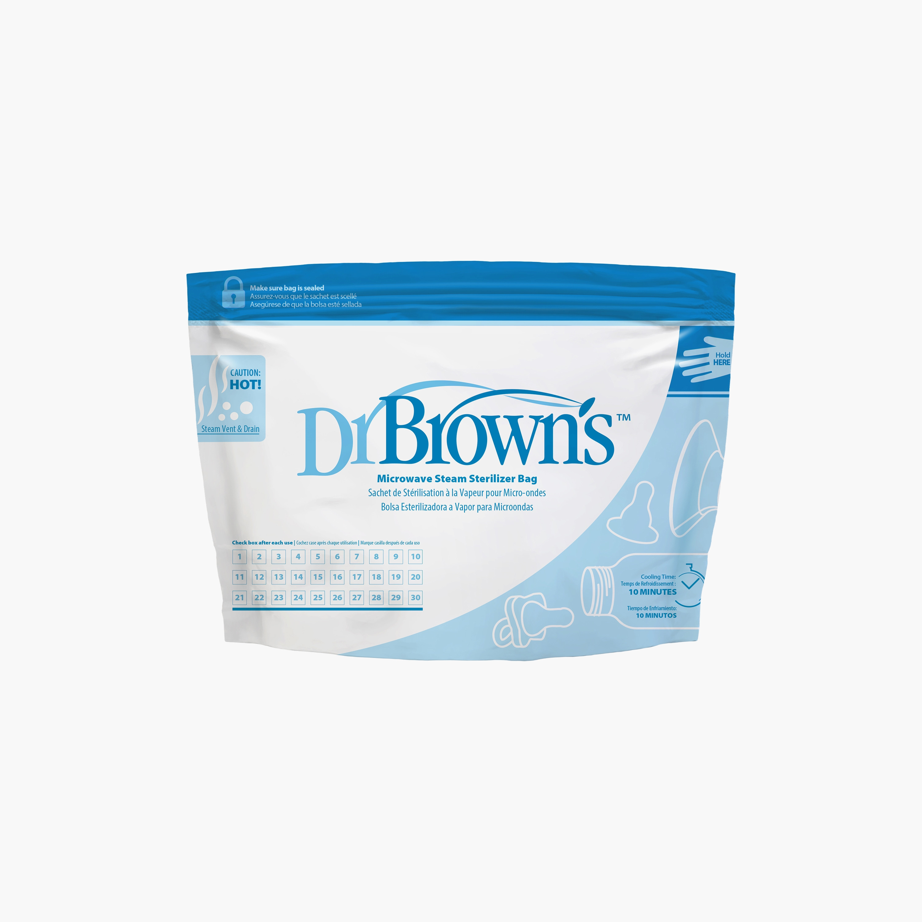 Dr. Brown's 5-Piece Microwave Steam Sterilizer Bag-baby-feeding-sterilizersandwarmers-image-1