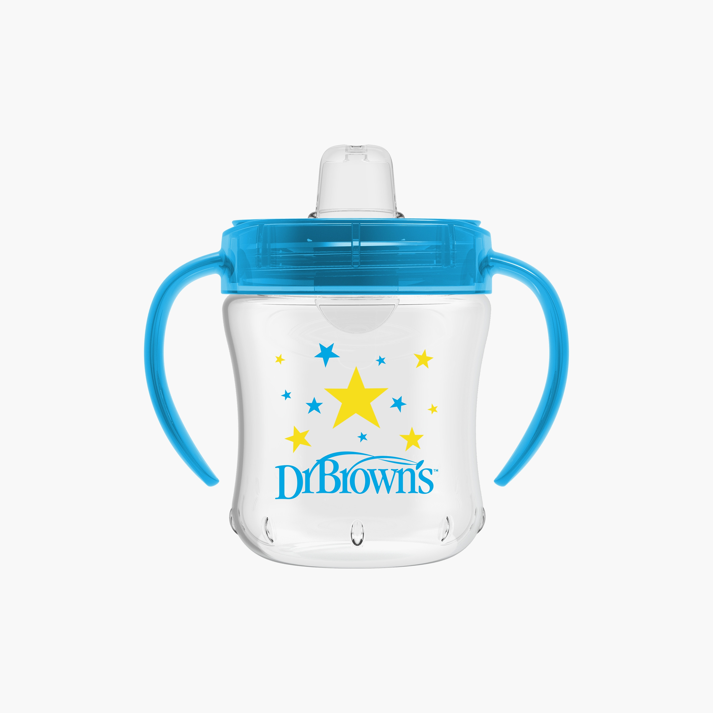 كوب انتقالي ذو فوهة ناعمة بمقبض من دكتور براونز، أزرق، 180 مل-baby-feeding-mealtimeessentials-image-2