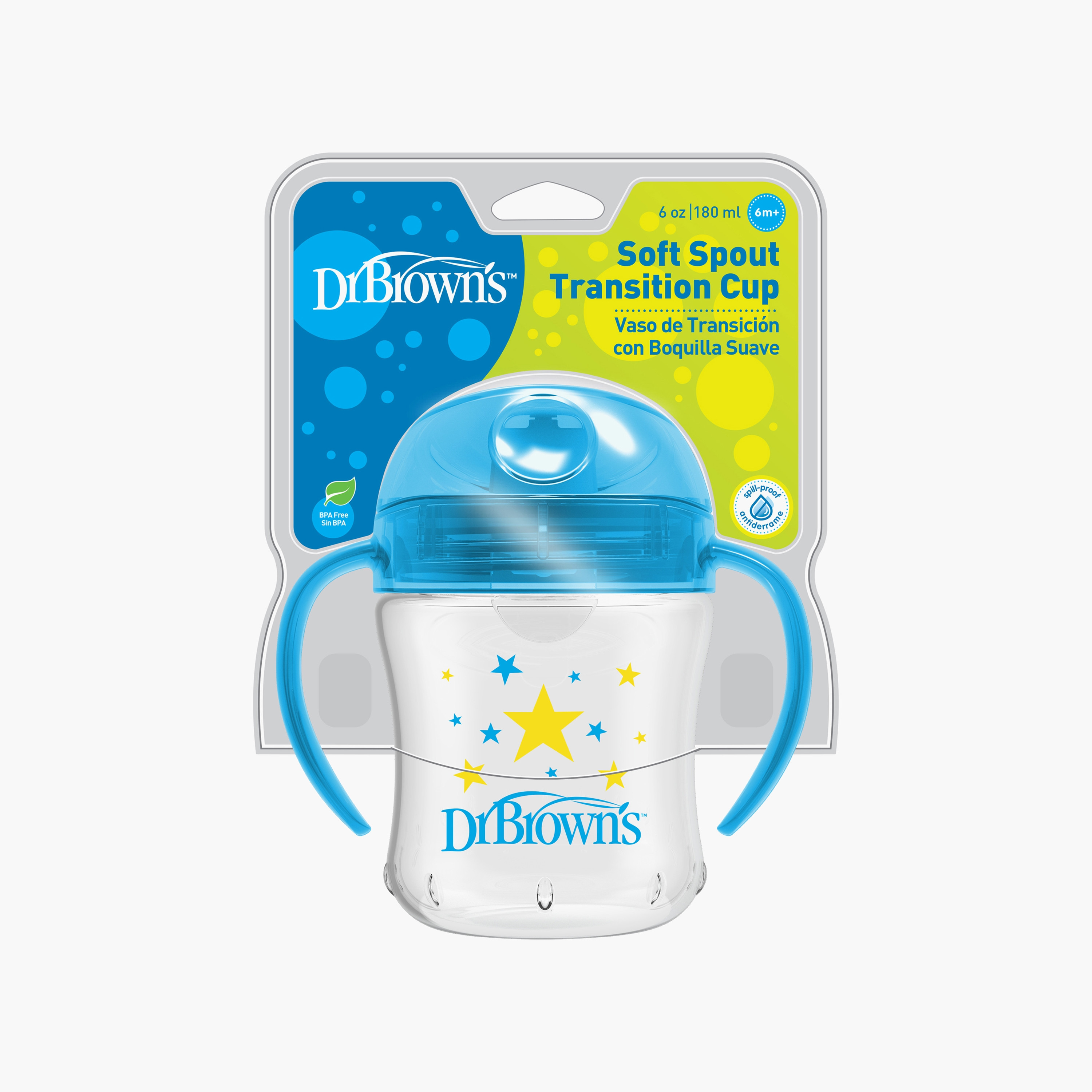 كوب انتقالي ذو فوهة ناعمة بمقبض من دكتور براونز، أزرق، 180 مل-baby-feeding-mealtimeessentials-image-4