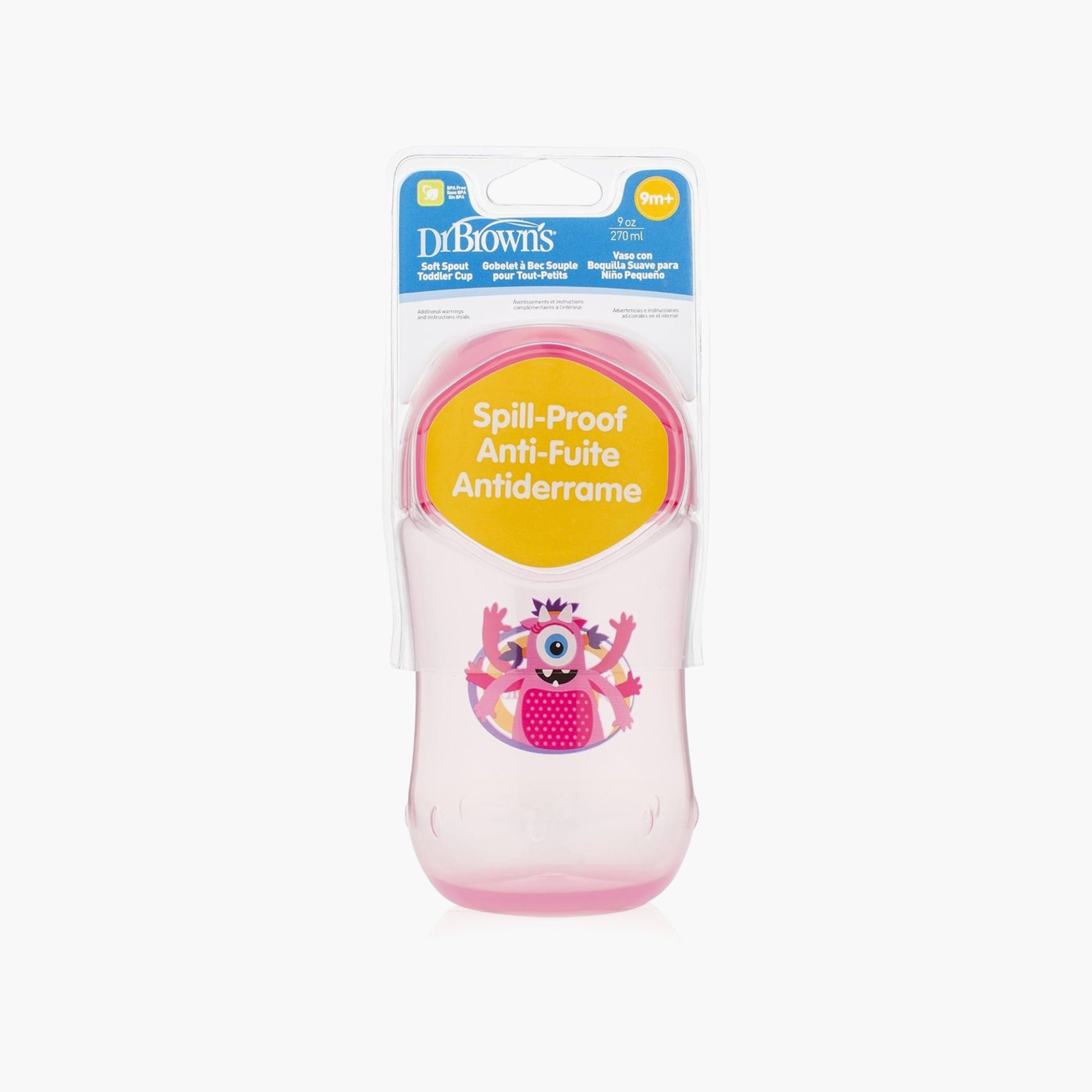 Dr. Brown's Soft-Spout Toddler Cup, Monster, Stage 2, 9 Months +-baby-feeding-mealtimeessentials-image-3