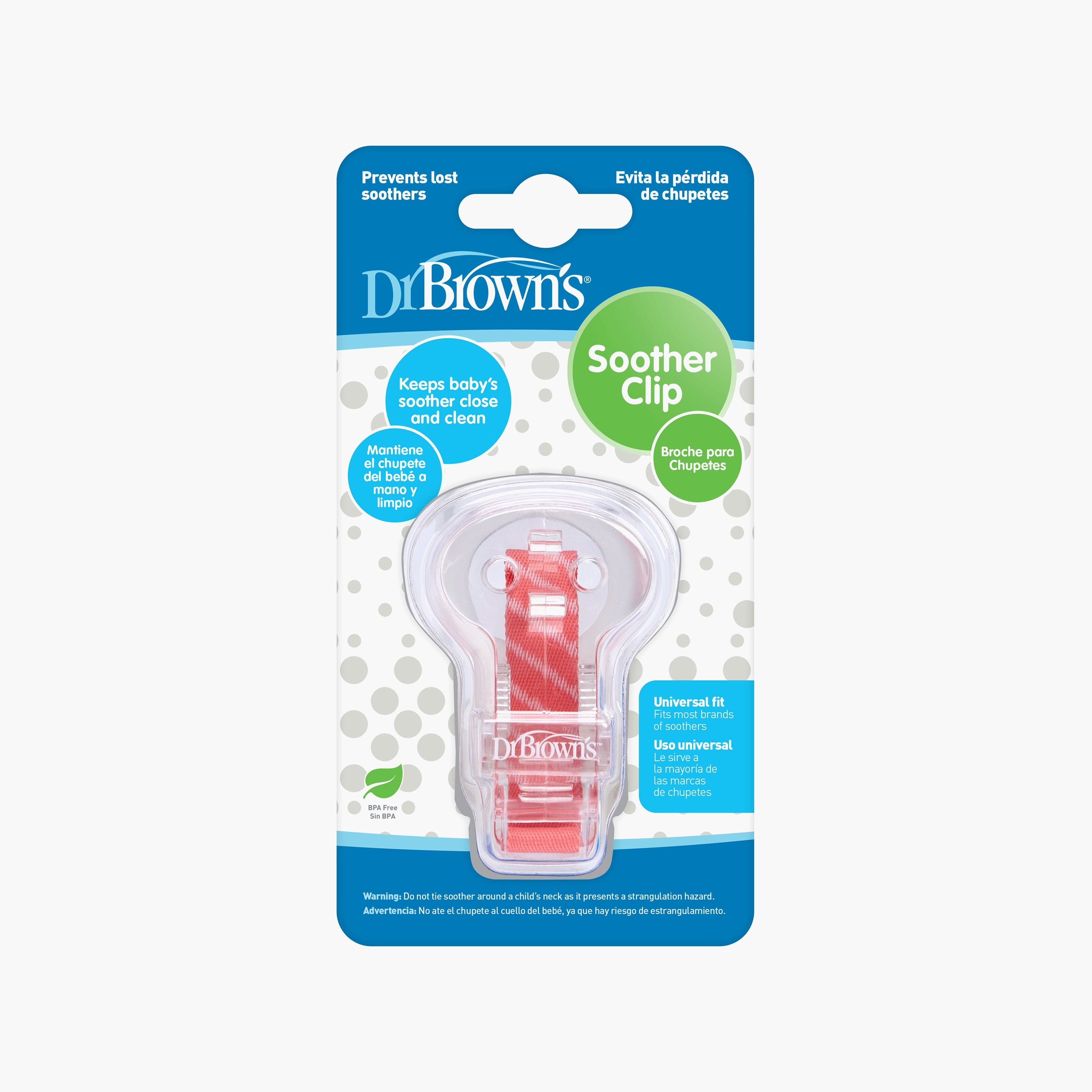 Dr. Brown's Pacifier Soother Clip, Assorted-baby-feeding-pacifiers-image-3