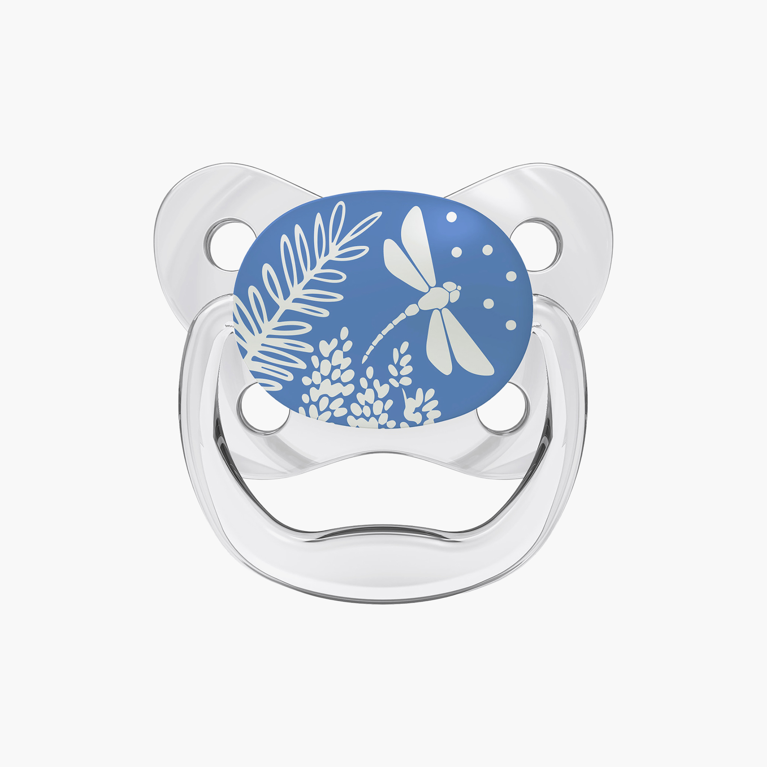 لهاية أطفال قطعتين من السيليكون النقي 100% المرحلة 1 (0-6 أشهر) من دكتور براونز-baby-feeding-pacifiers-image-3