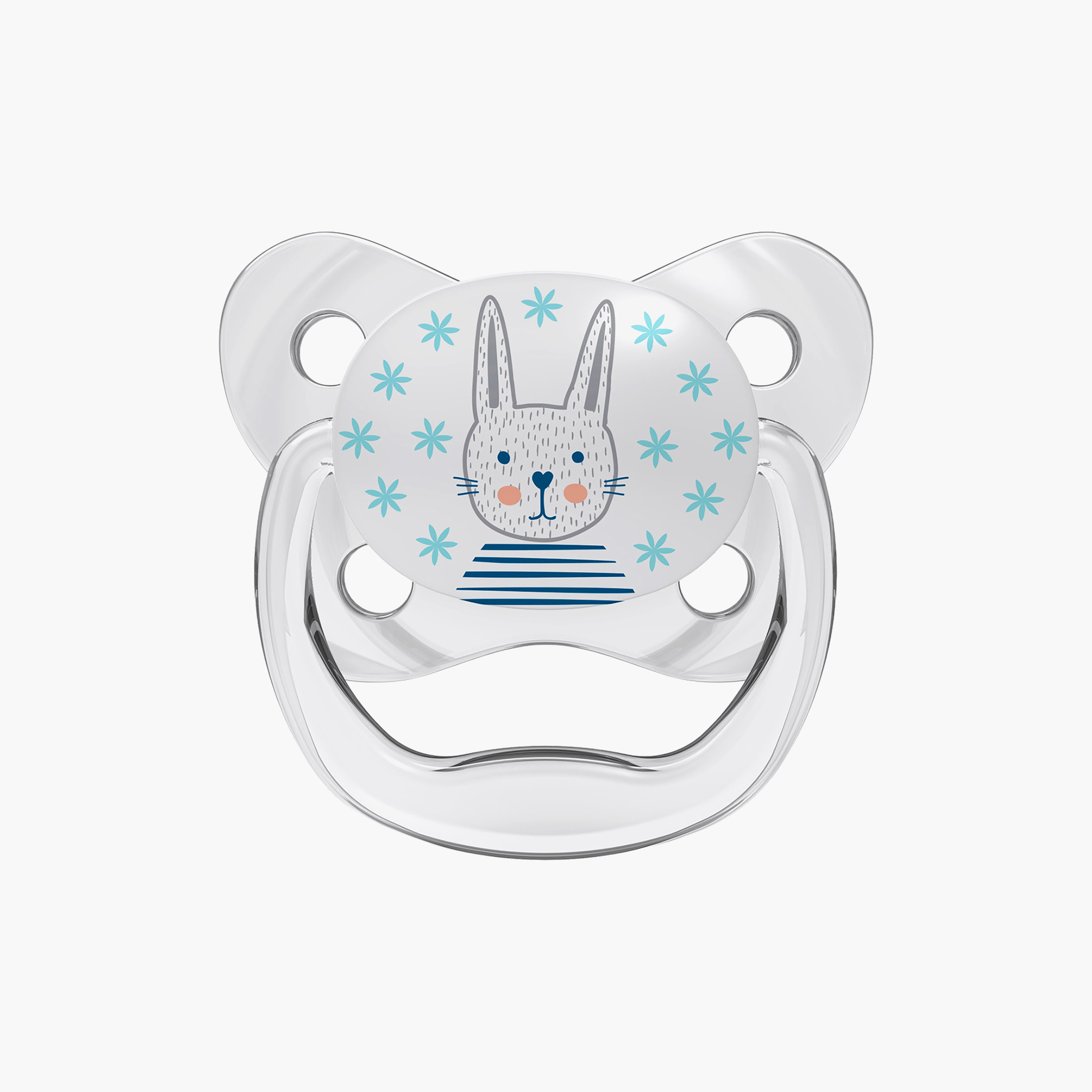 مصاصة أطفال قطعتين من السيليكون النقي 100% المرحلة 1 (0-6 أشهر) من دكتور براونز-baby-feeding-pacifiers-image-2