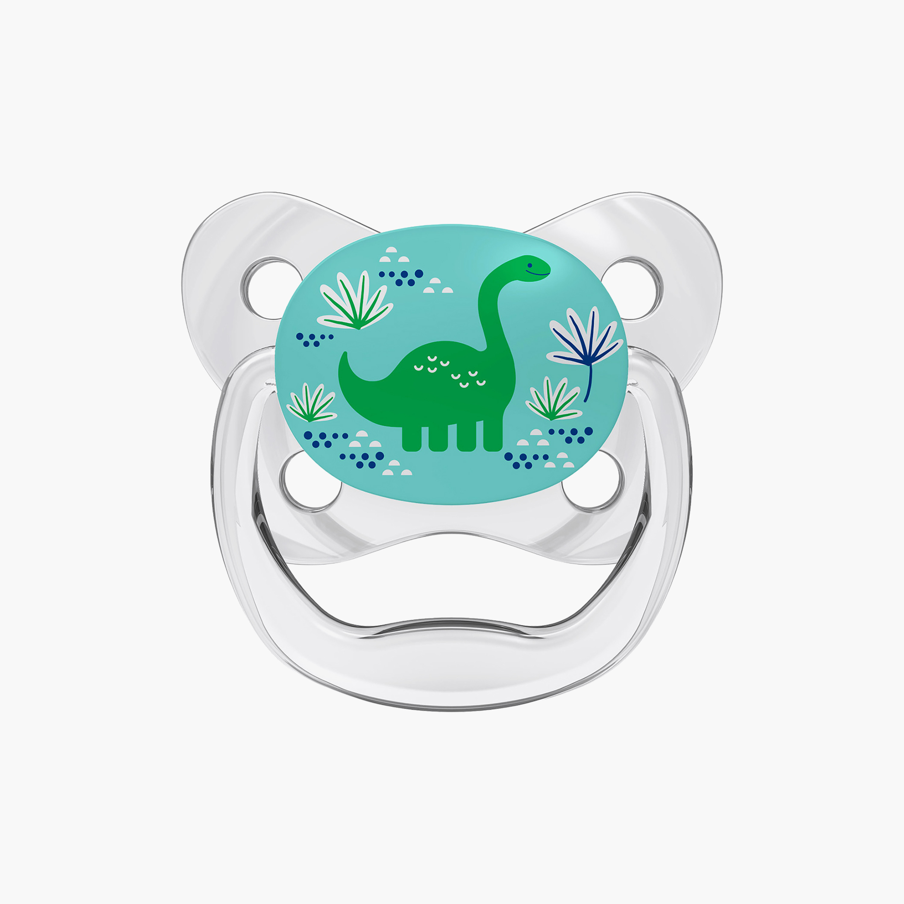 مصاصة أطفال قطعتين من السيليكون النقي 100% المرحلة 2 من دكتور براونز-baby-feeding-pacifiers-image-2