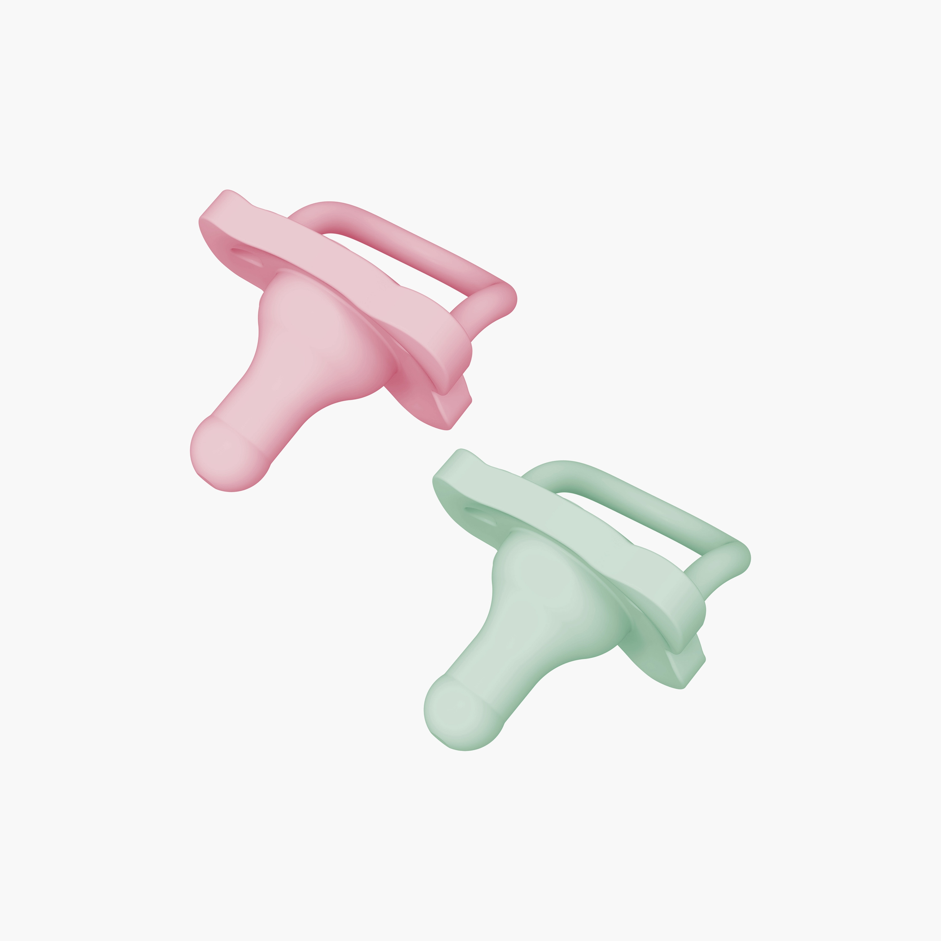 Dr. Brown's 2-Piece HappyPaci Silicone Soothers, Pink & Green, 0-6 Months-baby-feeding-pacifiers-image-2