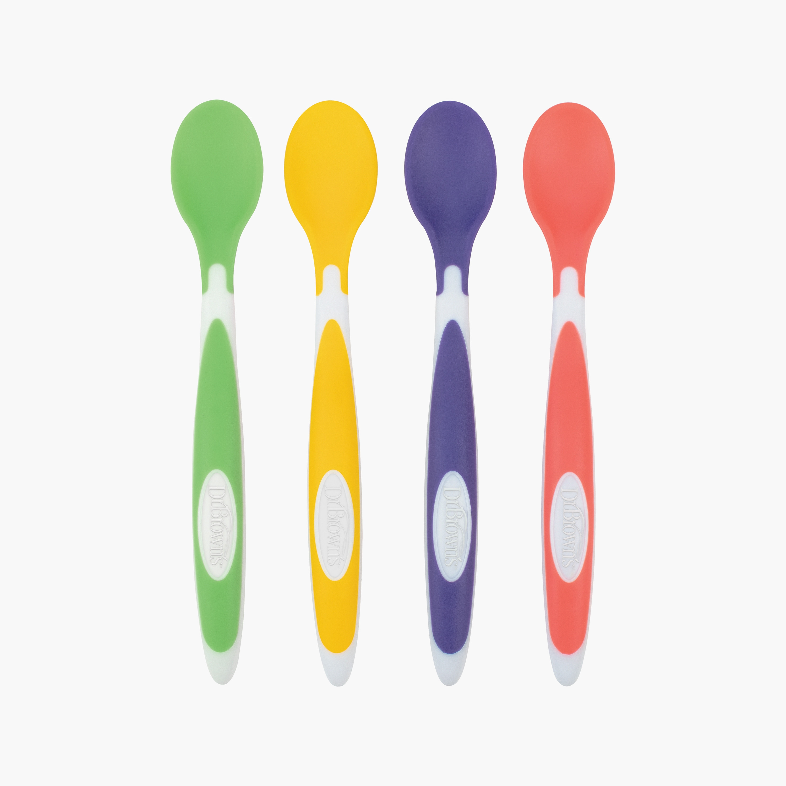 Dr. Brown's 4-Piece Soft Tip Spoon, Multicolour-baby-feeding-mealtimeessentials-image-1