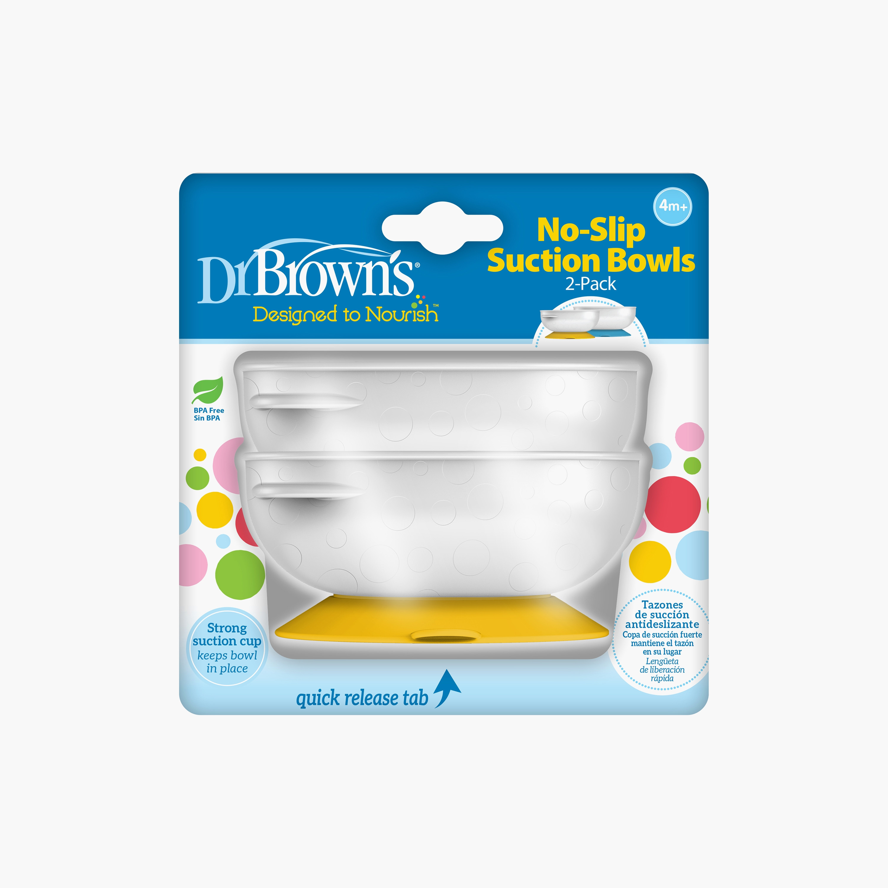 Dr. Brown's 2-Piece No Slip Suction Bowls-baby-feeding-mealtimeessentials-image-2