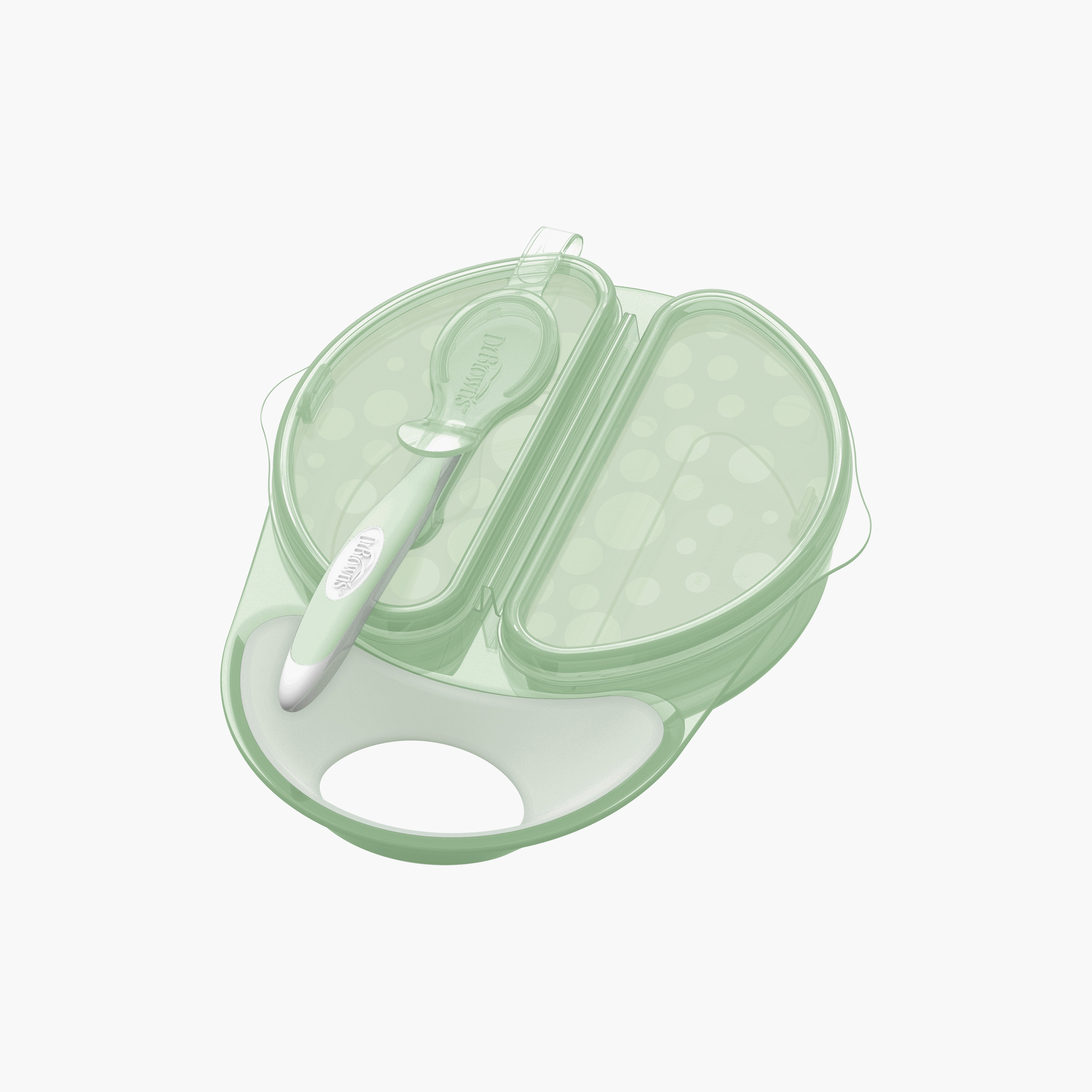 Dr. Brown's Travel Fresh Bowl & Spoon Set, Teal-baby-feeding-mealtimeessentials-image-1