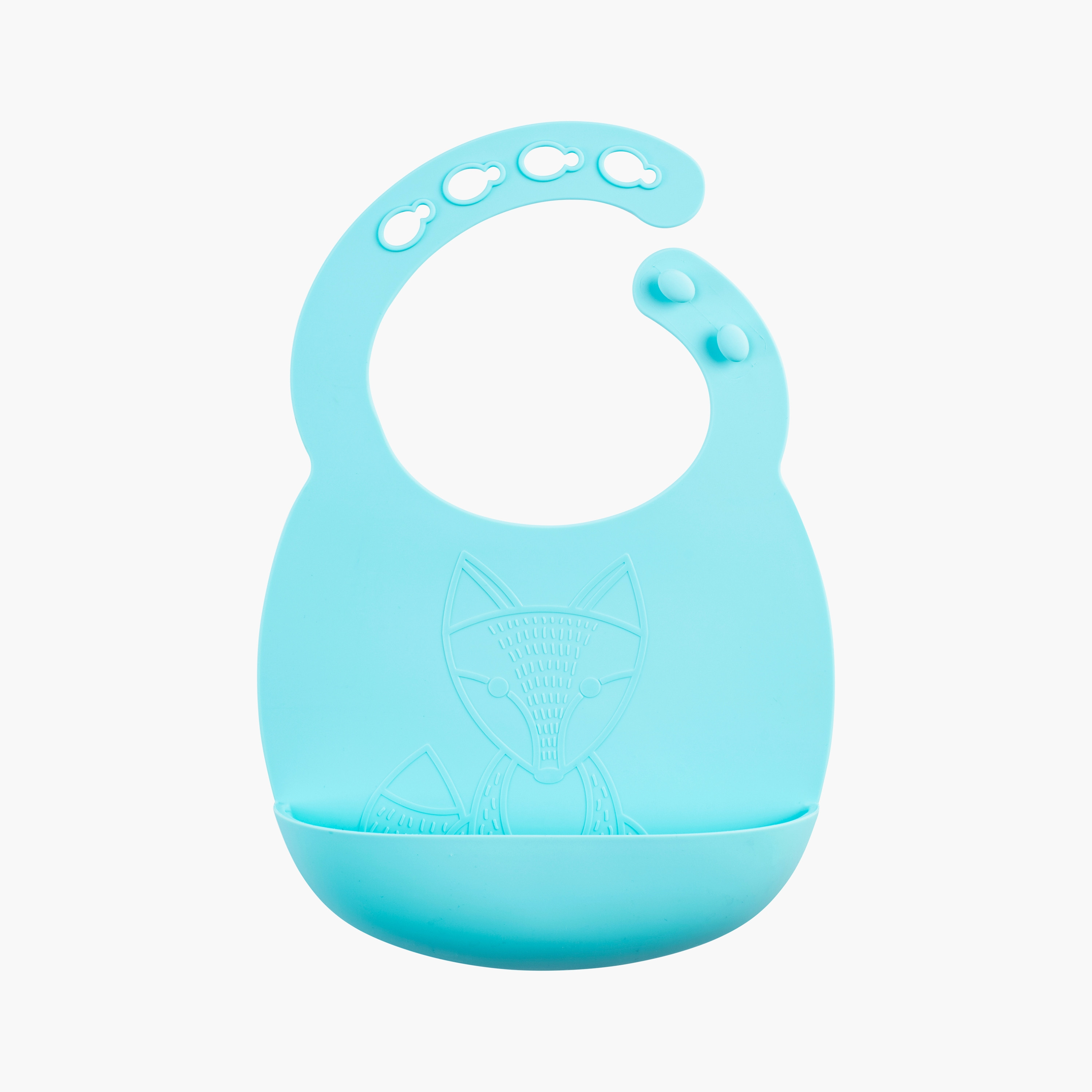 Dr. Brown's Silicon Bib, Turquoise-baby-feeding-bibs-image-2