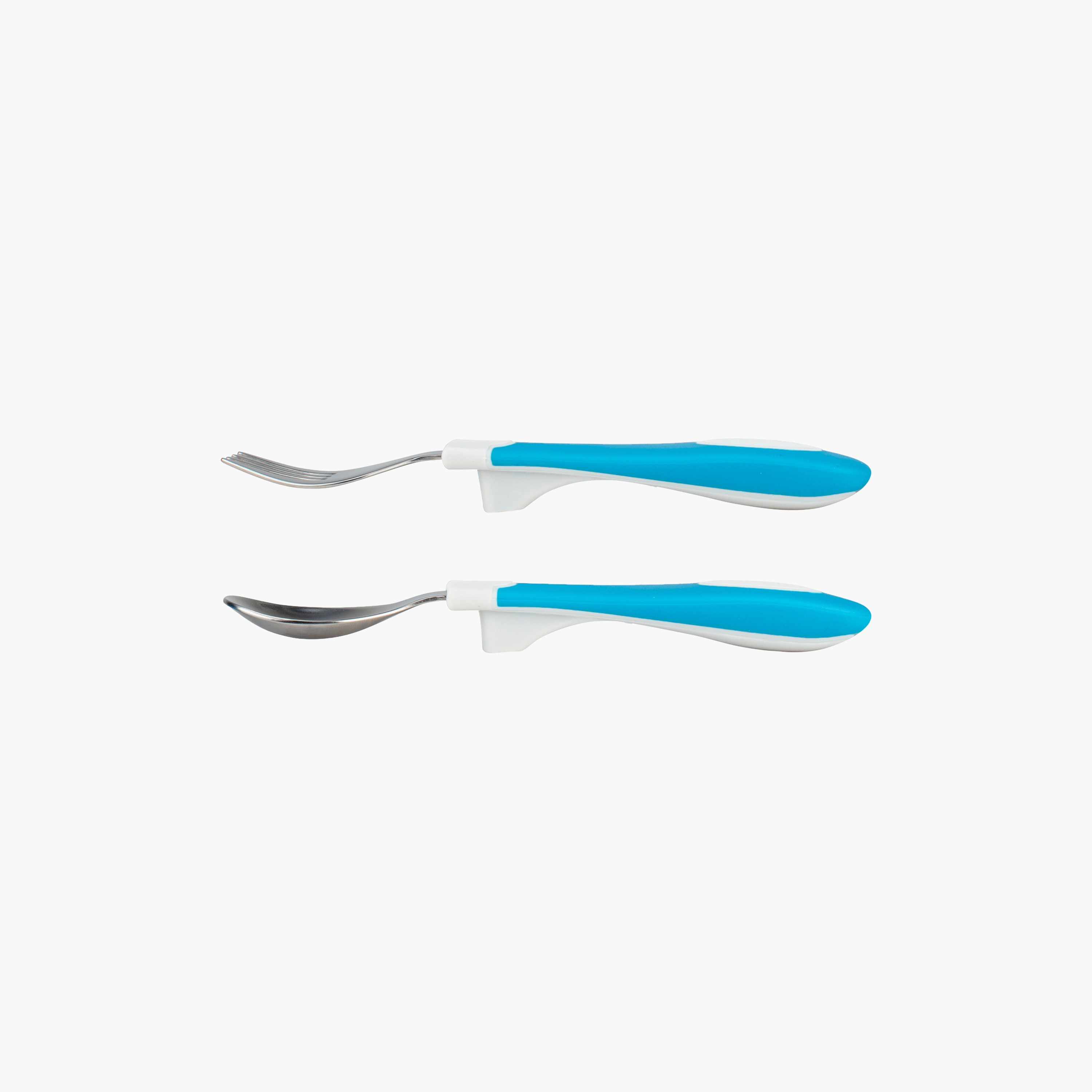 Dr. Brown's Soft Grip Spoon & Fork Set, Blue-baby-feeding-mealtimeessentials-image-2