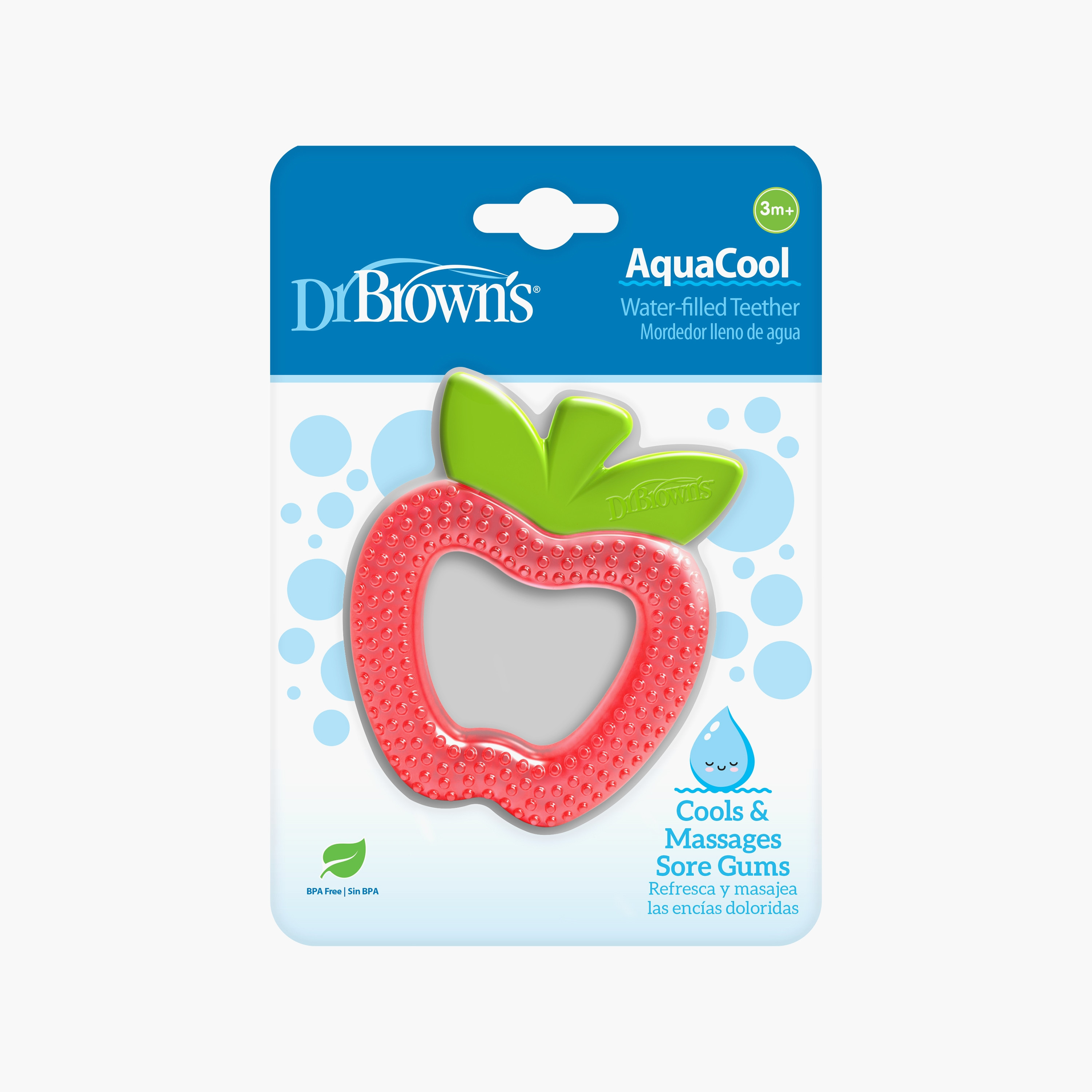  عضاضة أكواكوول المملوءة بالماء من دكتور براونز، التفاح-baby-feeding-teethers-image-2