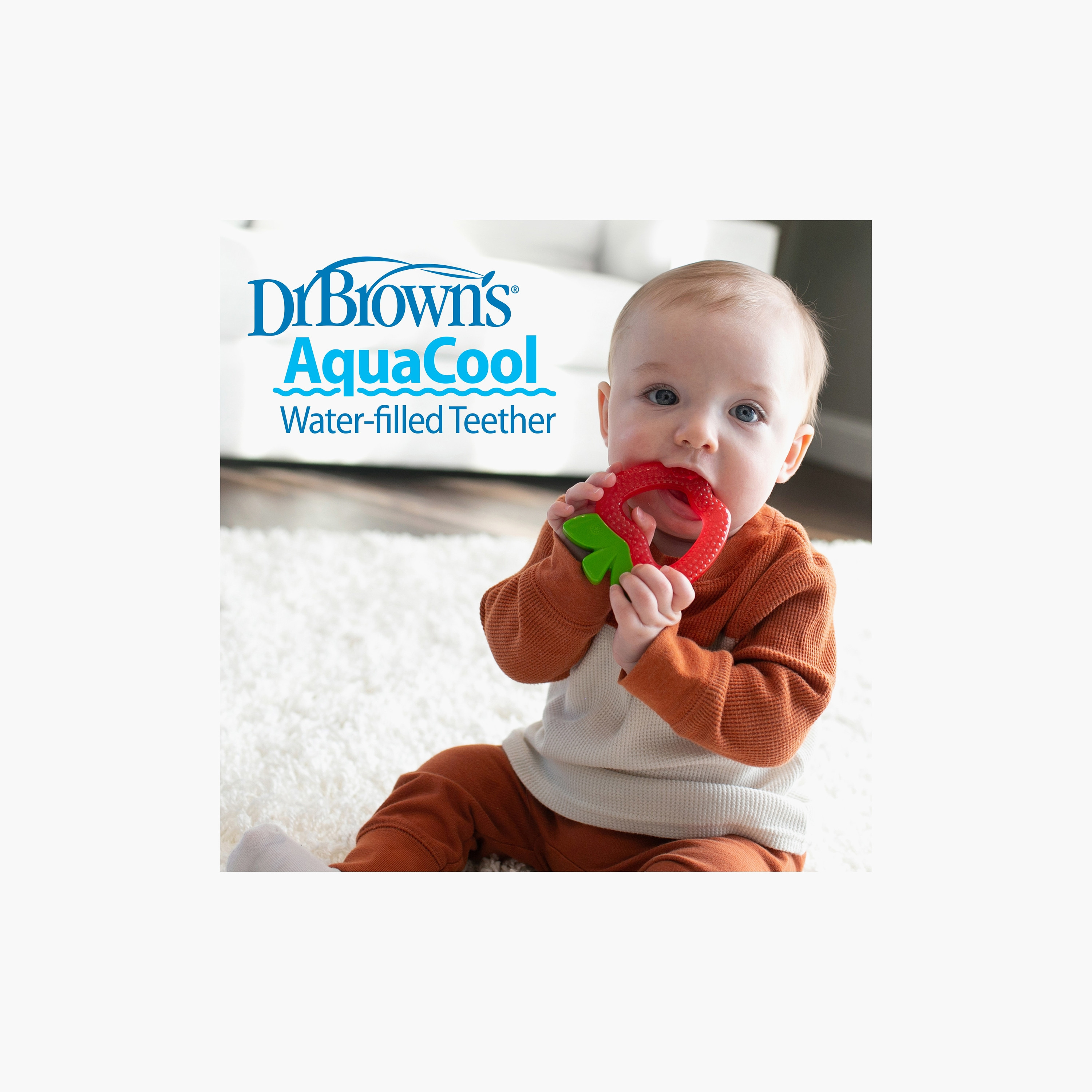 Dr. Brown's AquaCool Water-Filled Teether, Pineapple-baby-feeding-teethers-image-3