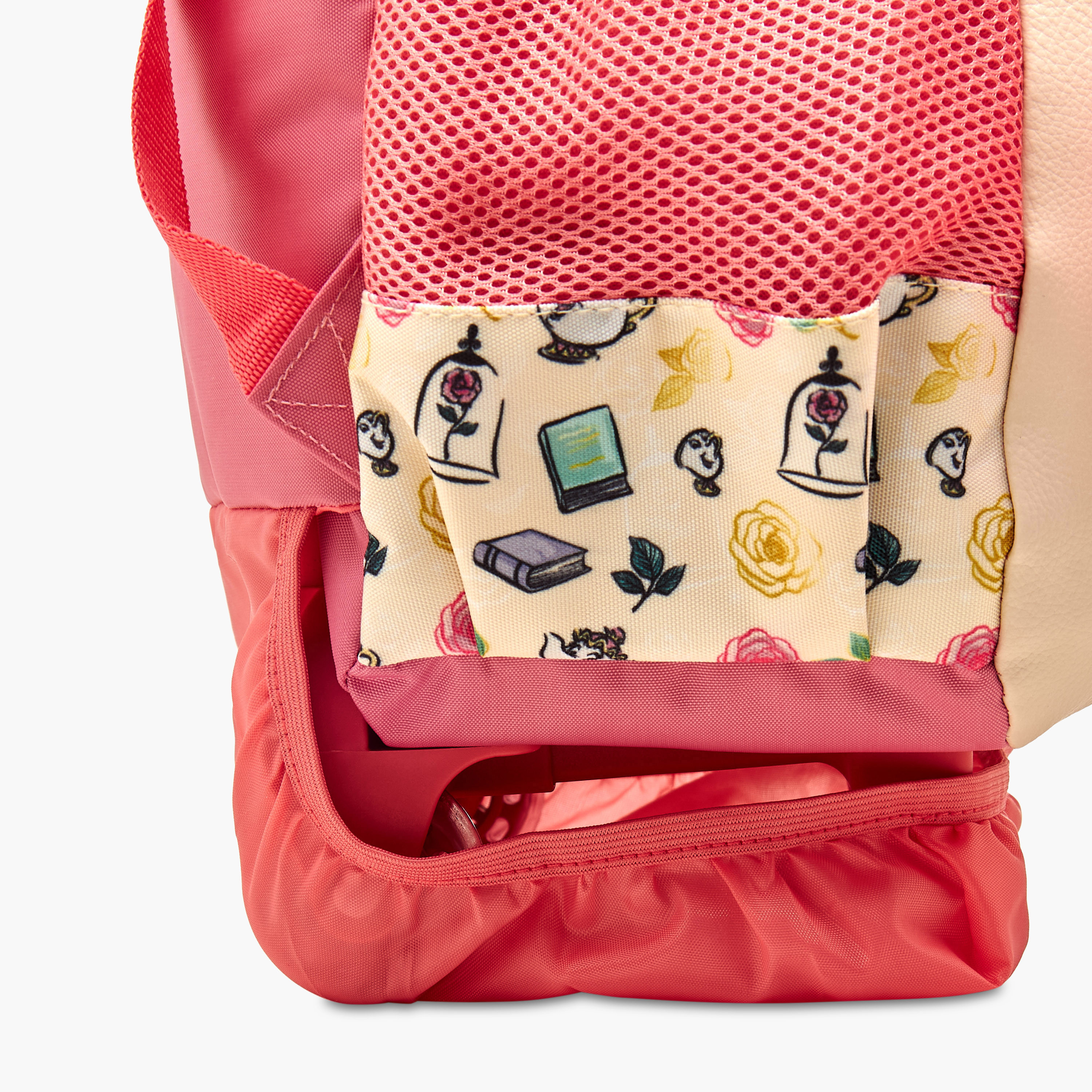 Disney Princess Print Trolley Backpack with Wing Applique and Wheels - 16 inches-school-bagsandbackpacks-trolleybags-image-10