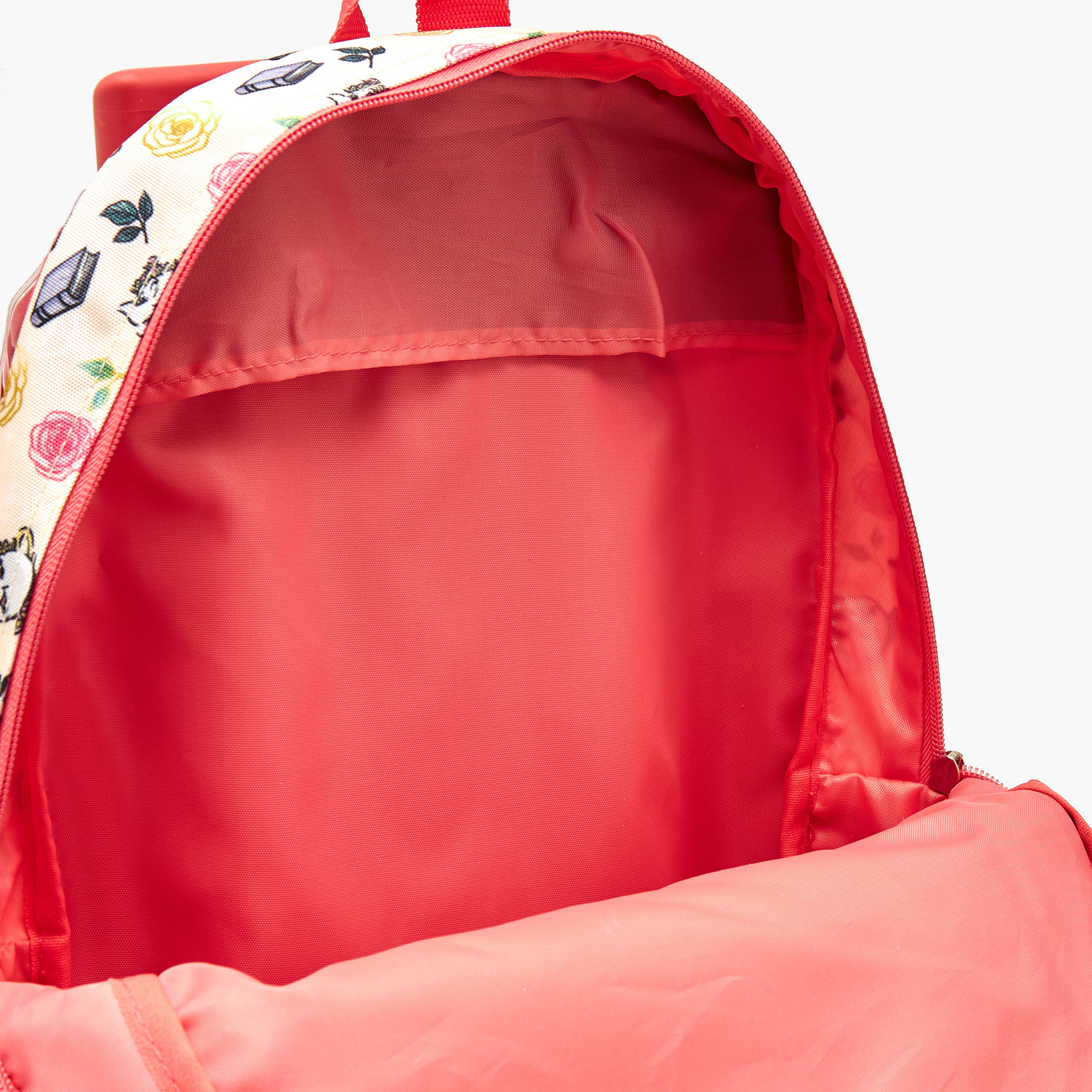 Disney Princess Print Trolley Backpack with Wing Applique and Wheels - 16 inches-school-bagsandbackpacks-trolleybags-image-14